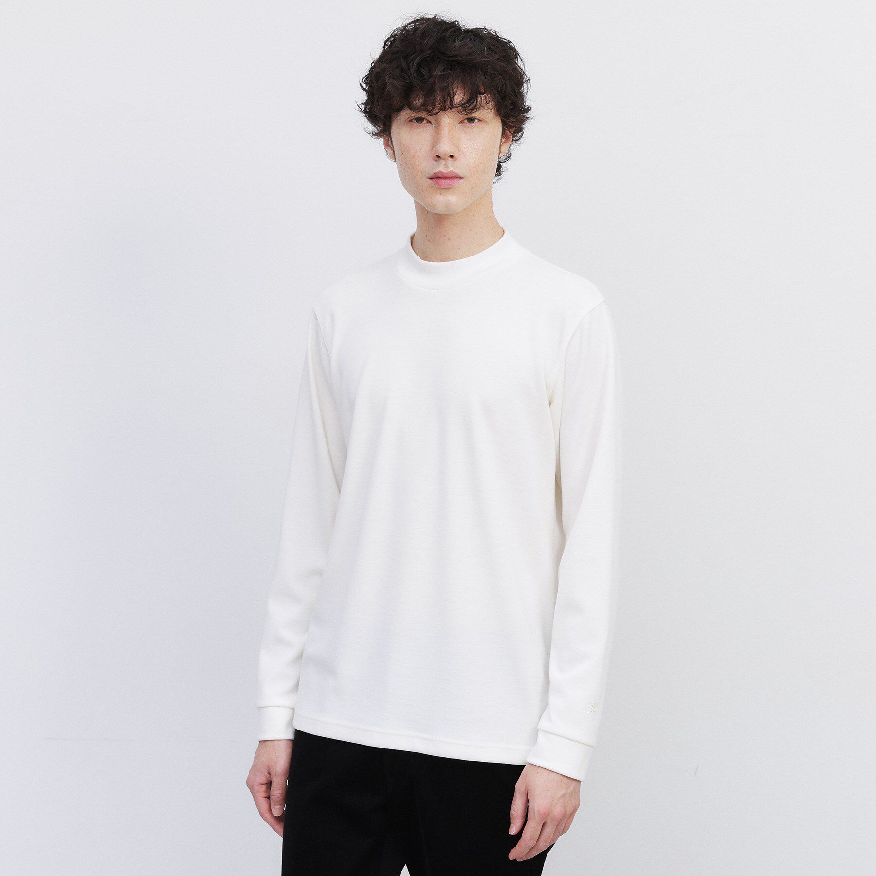 TAKEO KIKUCHI「ウール混 モックネック プルオーバー」|Tシャツ・カットソー|