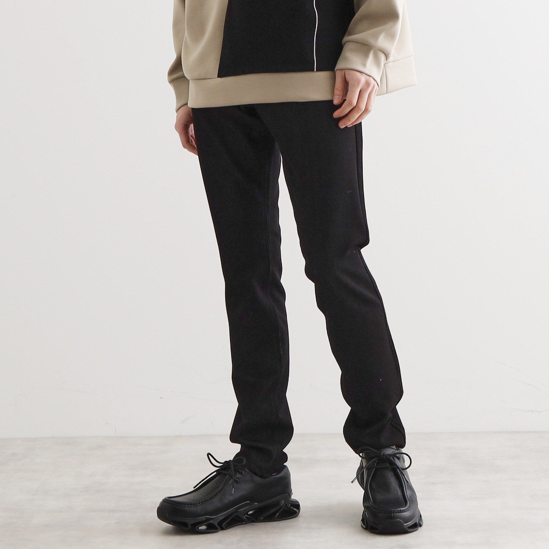 tk.TAKEO KIKUCHI「【WEB限定】スーパーストレッチスキニーパンツ/オールシーズン」|その他|ブラック(419)