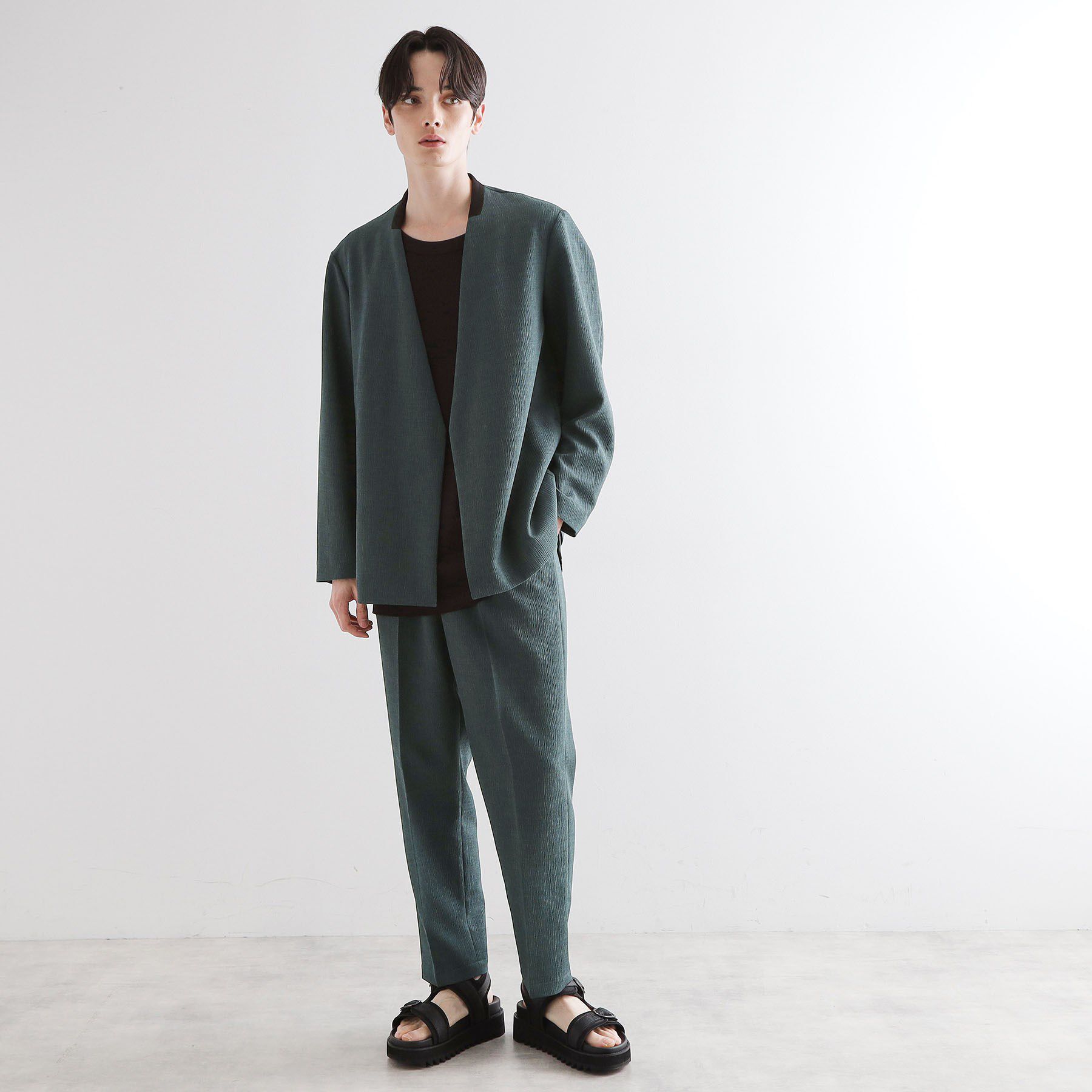 tk.TAKEO KIKUCHI「【セットアップ対応】テッククレープルーズテーパードパンツ」|その他|