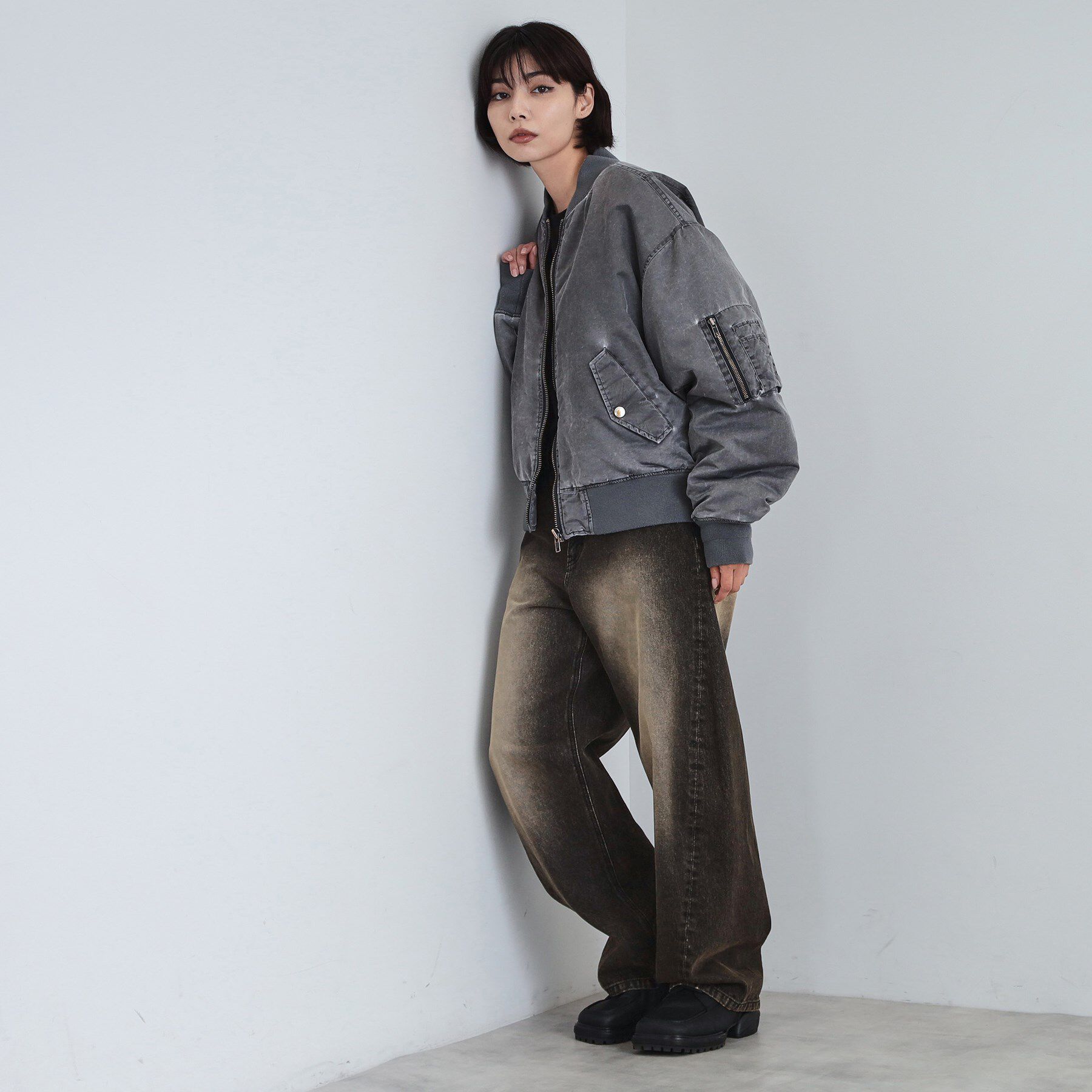 tk.TAKEO KIKUCHI「ヴィンテージライクMA‐1」|ブルゾン・スタジャン|