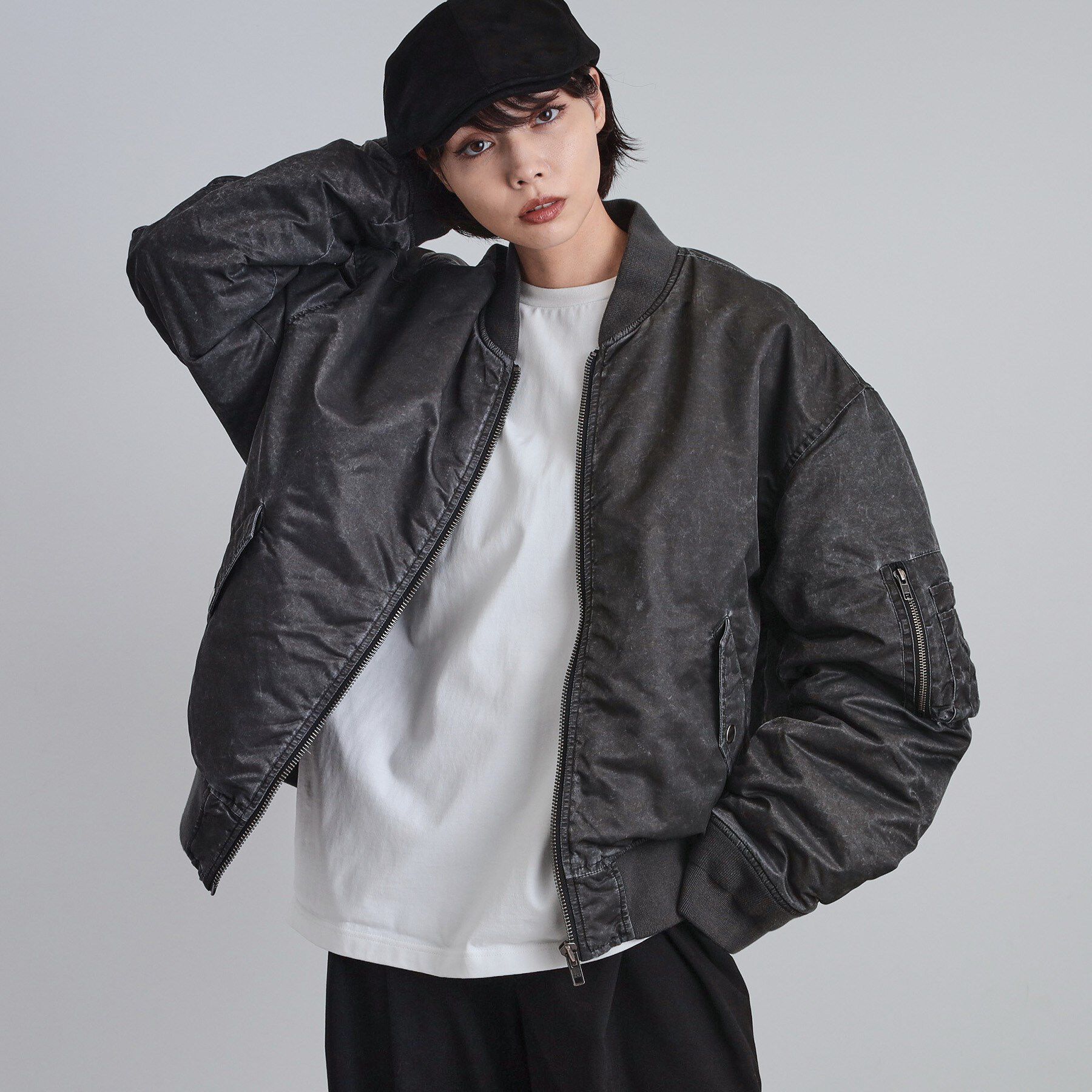 tk.TAKEO KIKUCHI「ヴィンテージライクMA‐1」|ブルゾン・スタジャン|