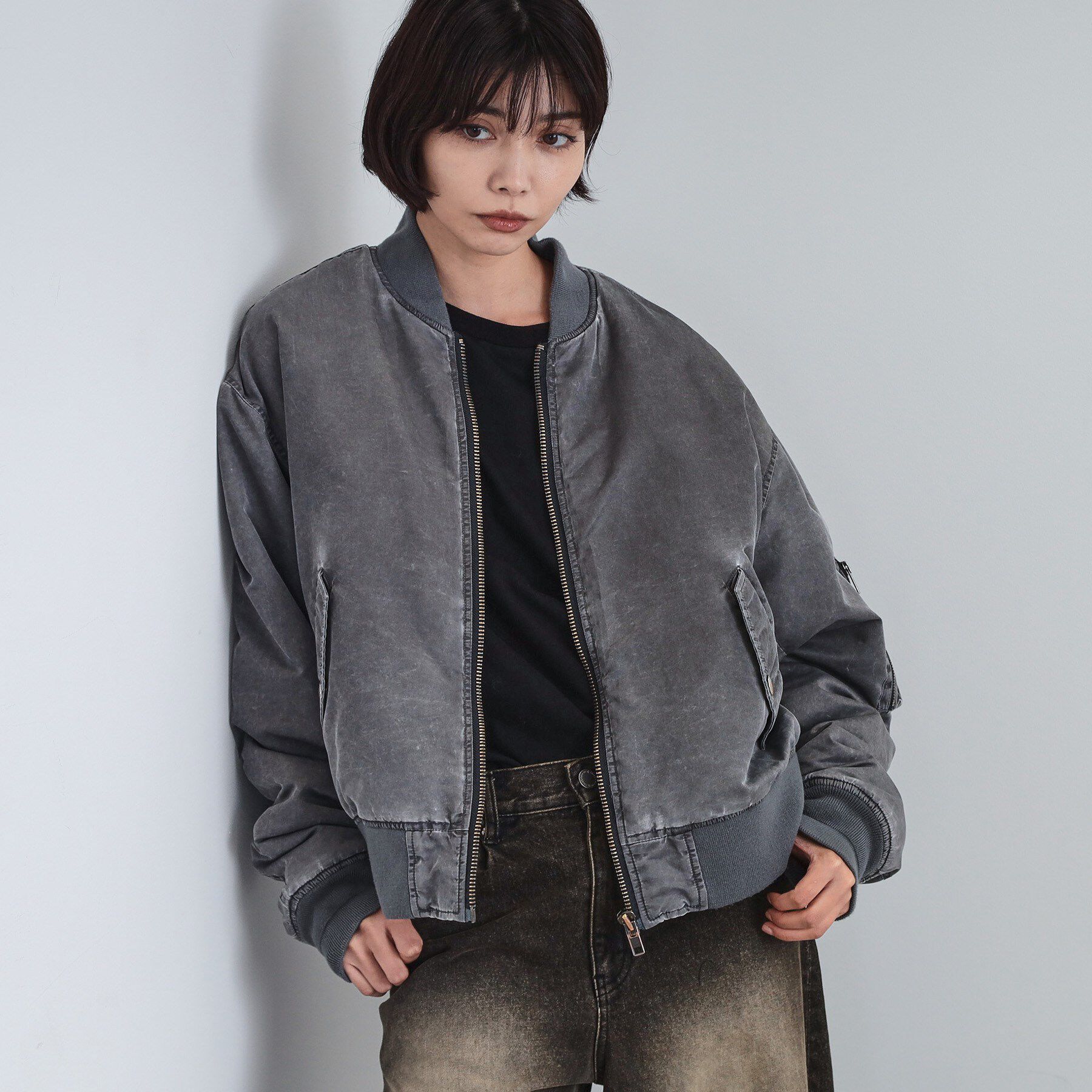 tk.TAKEO KIKUCHI「ヴィンテージライクMA‐1」|ブルゾン・スタジャン|