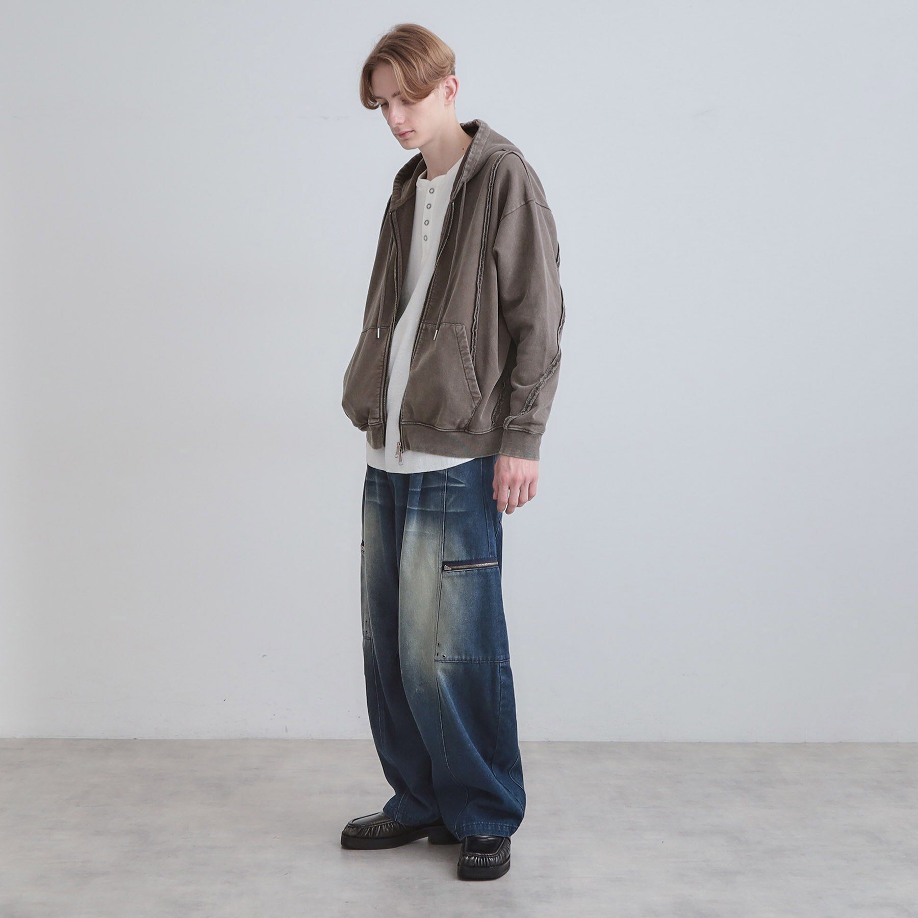 tk.TAKEO KIKUCHI「ヘヴィウェイトヴィンテージジップパーカ」|パーカー|
