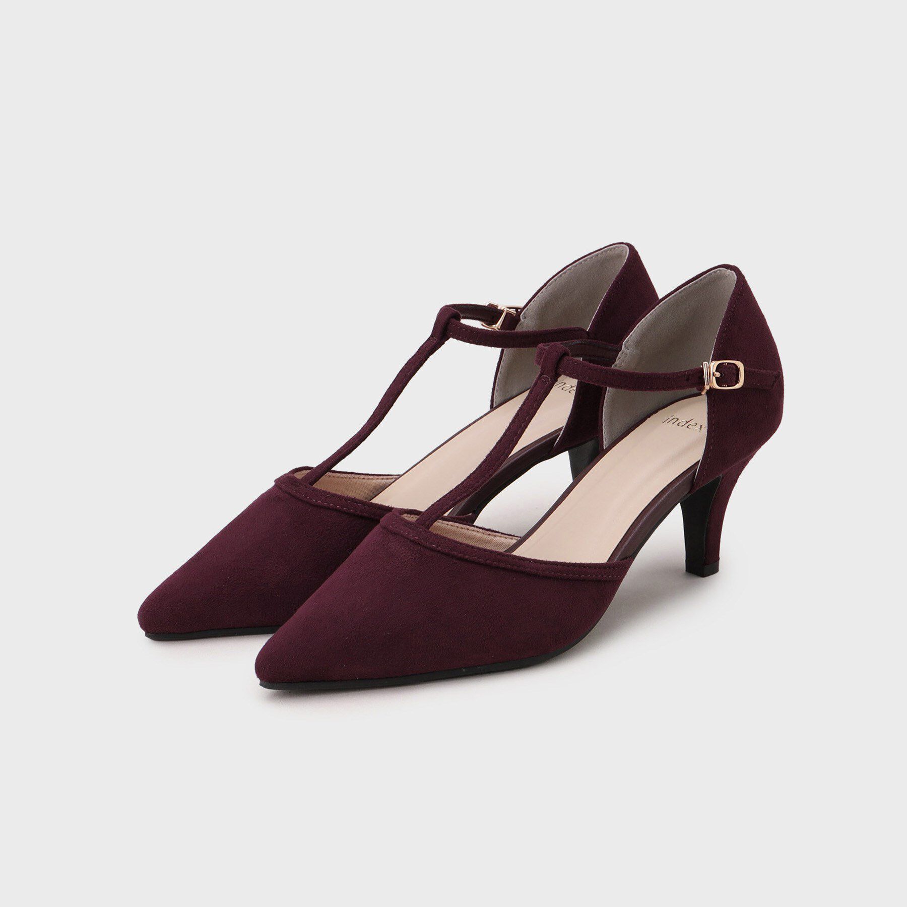 index「Tストラップパンプス」|パンプス|ボルドー(764)