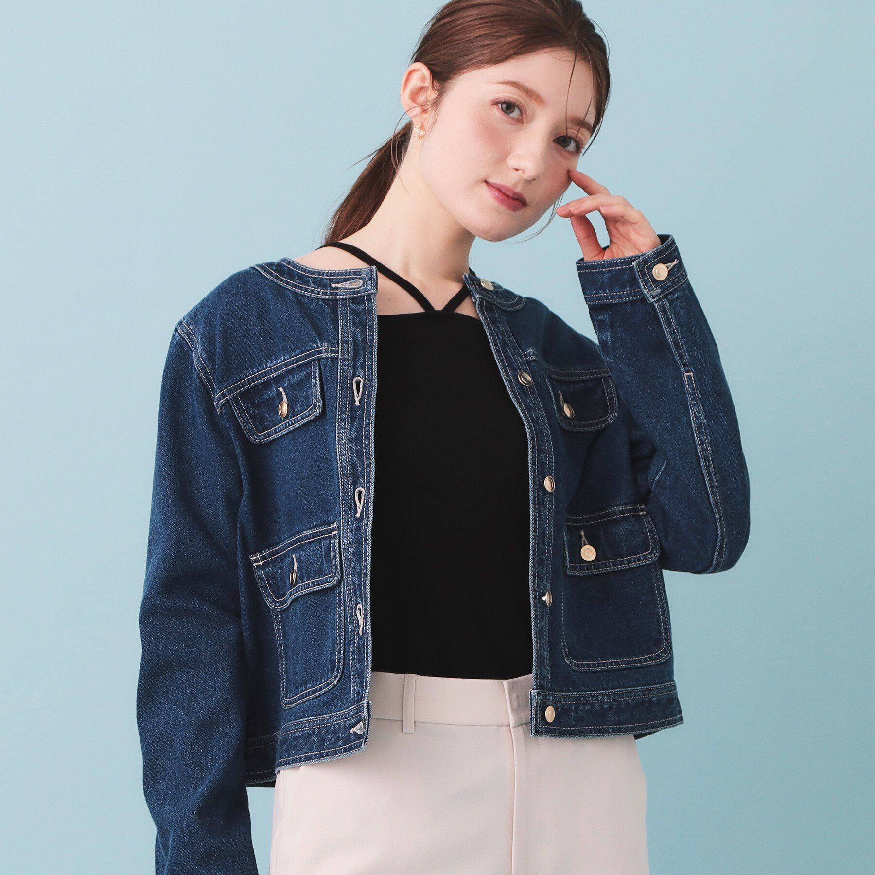 index「2Wayスクエアネックニットタンク【洗濯機OK/坑ピル】」|キャミソール|