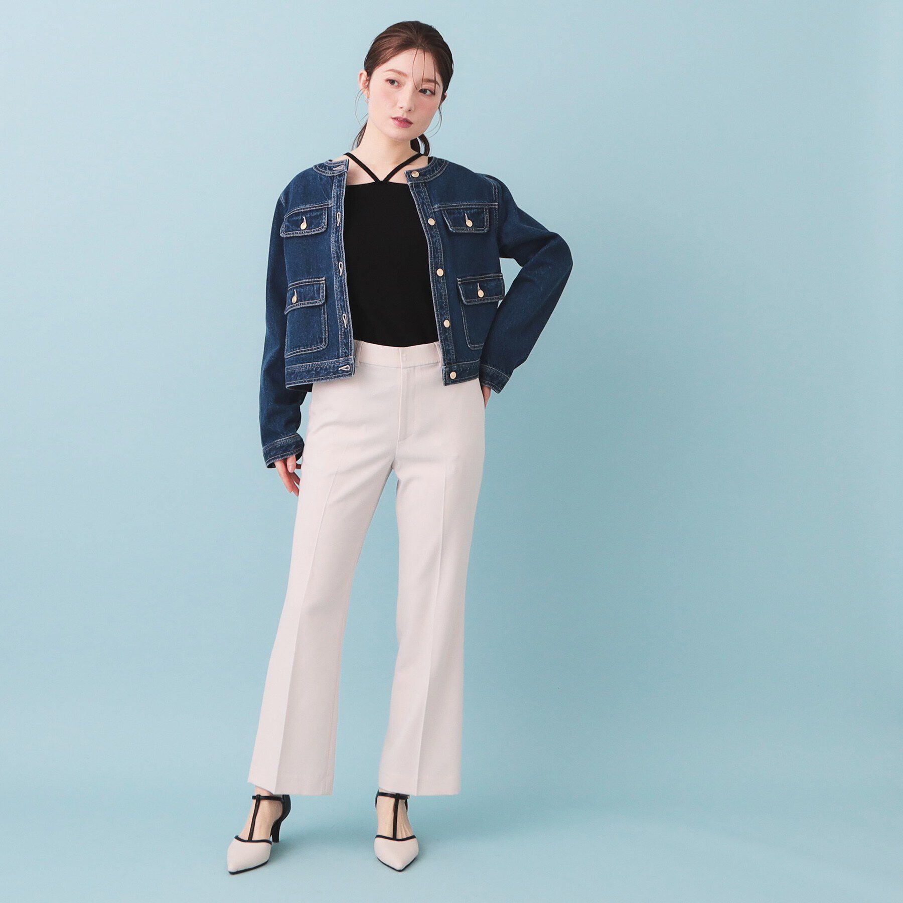 index「2Wayスクエアネックニットタンク【洗濯機OK/坑ピル】」|キャミソール|