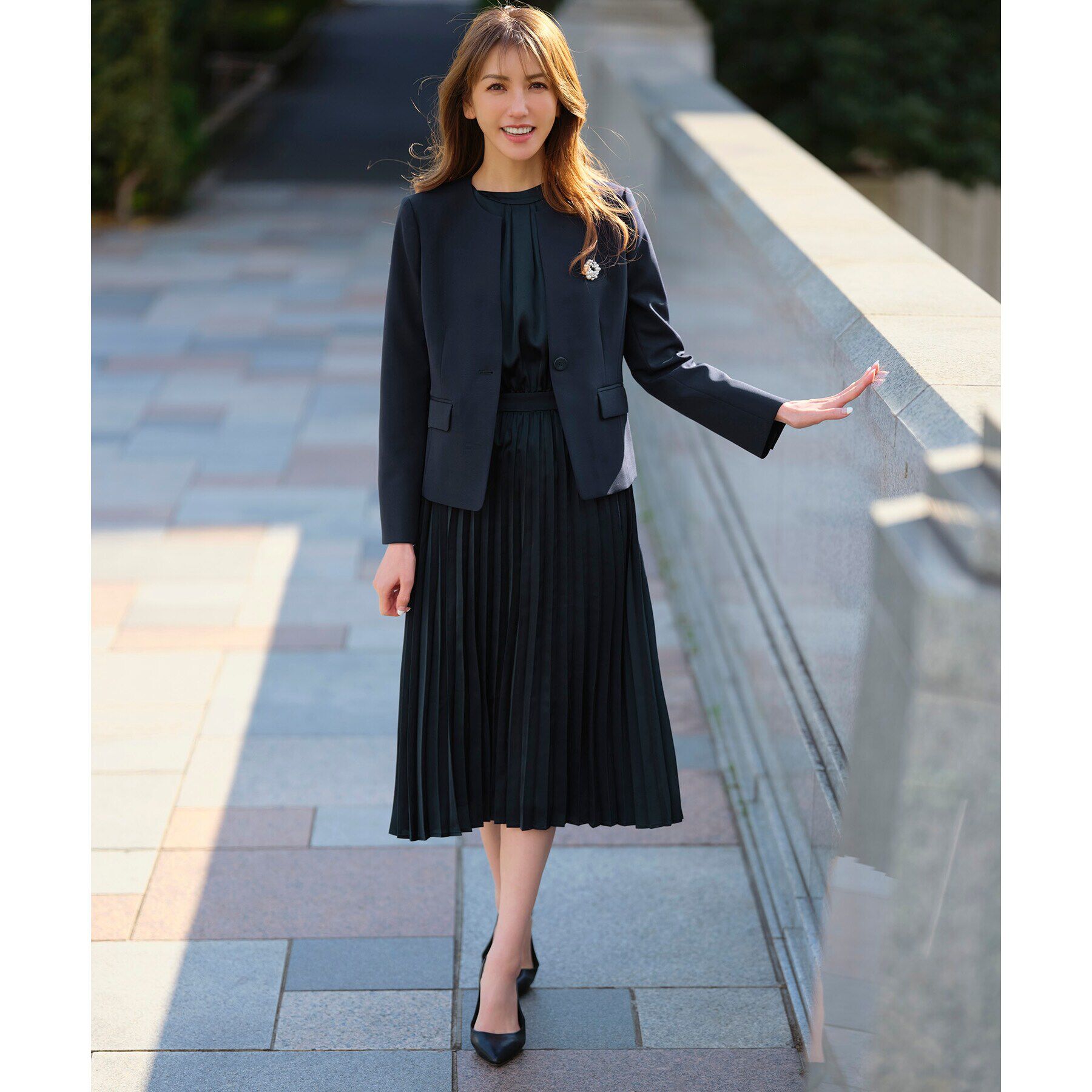 OPAQUE.CLIP「【抗菌防臭加工/7cmヒール】ベーシックパンプス/通勤・セレモニー対応」|パンプス|