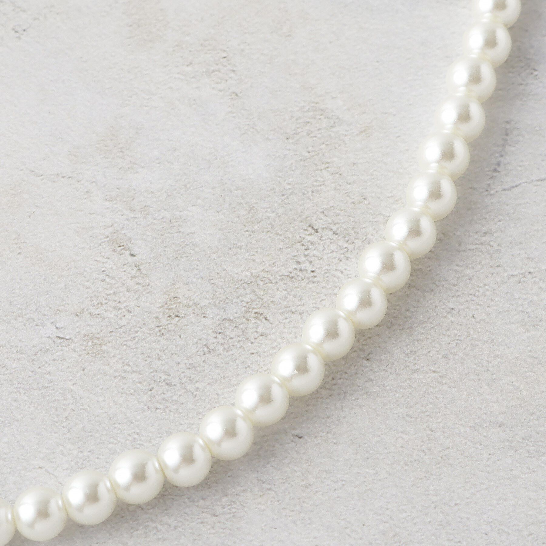 OPAQUE.CLIP「ガラスパール連ネックレス（ショート）」|ネックレス|