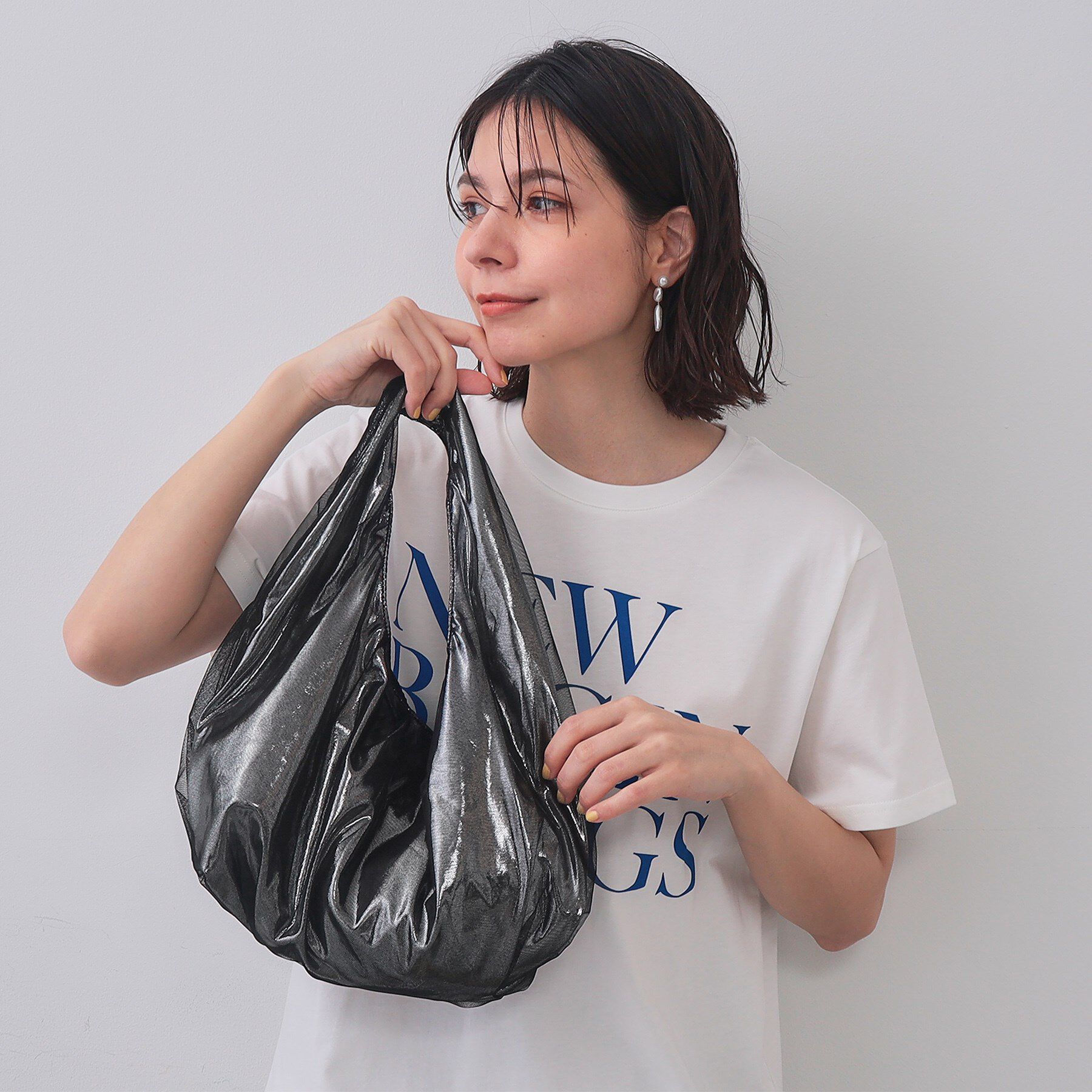 OPAQUE.CLIP「チュールレイヤードミドルショルダーバッグ」|ショルダー・メッセンジャー|