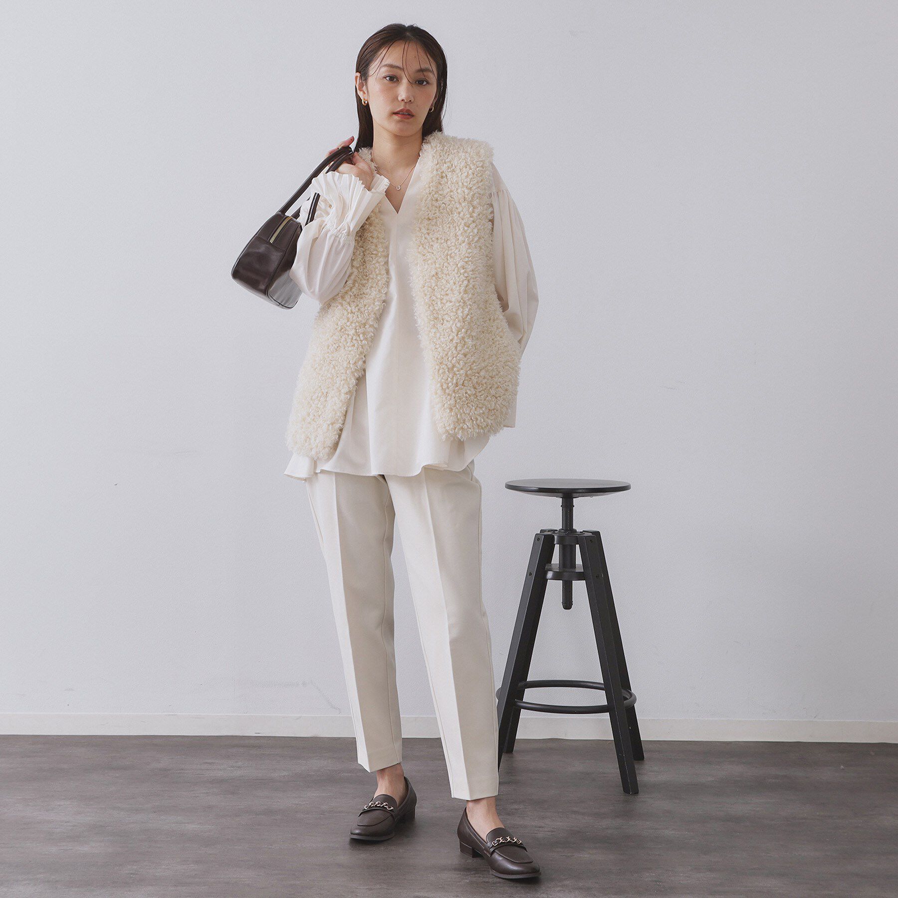 OPAQUE.CLIP「ウォームタッチ テーパードパンツ【洗濯機洗OK/ストレッチ】」|その他|