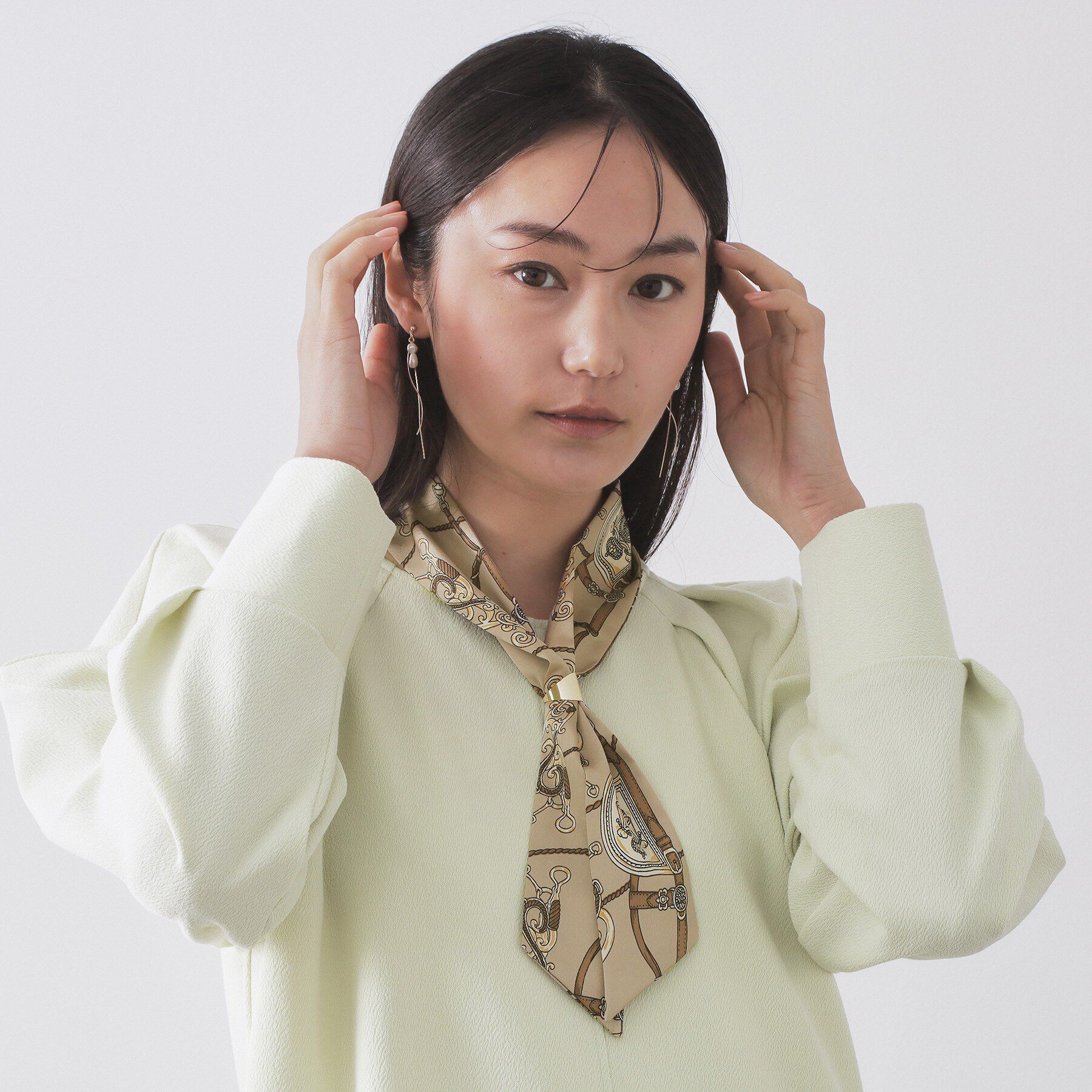 OPAQUE.CLIP「【スカーフリング付き】柄アソートスカーフ」|バンダナ・スカーフ|