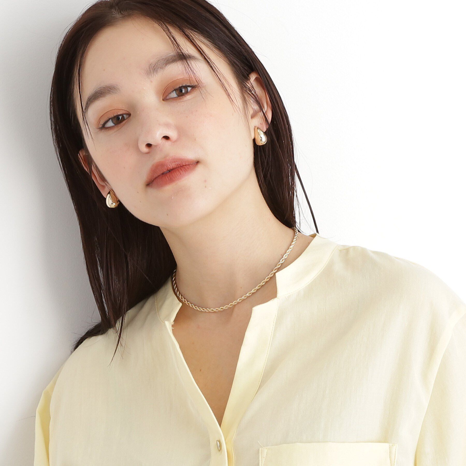 THE SHOP TK「細ショートチェーンネックレス」|ネックレス|