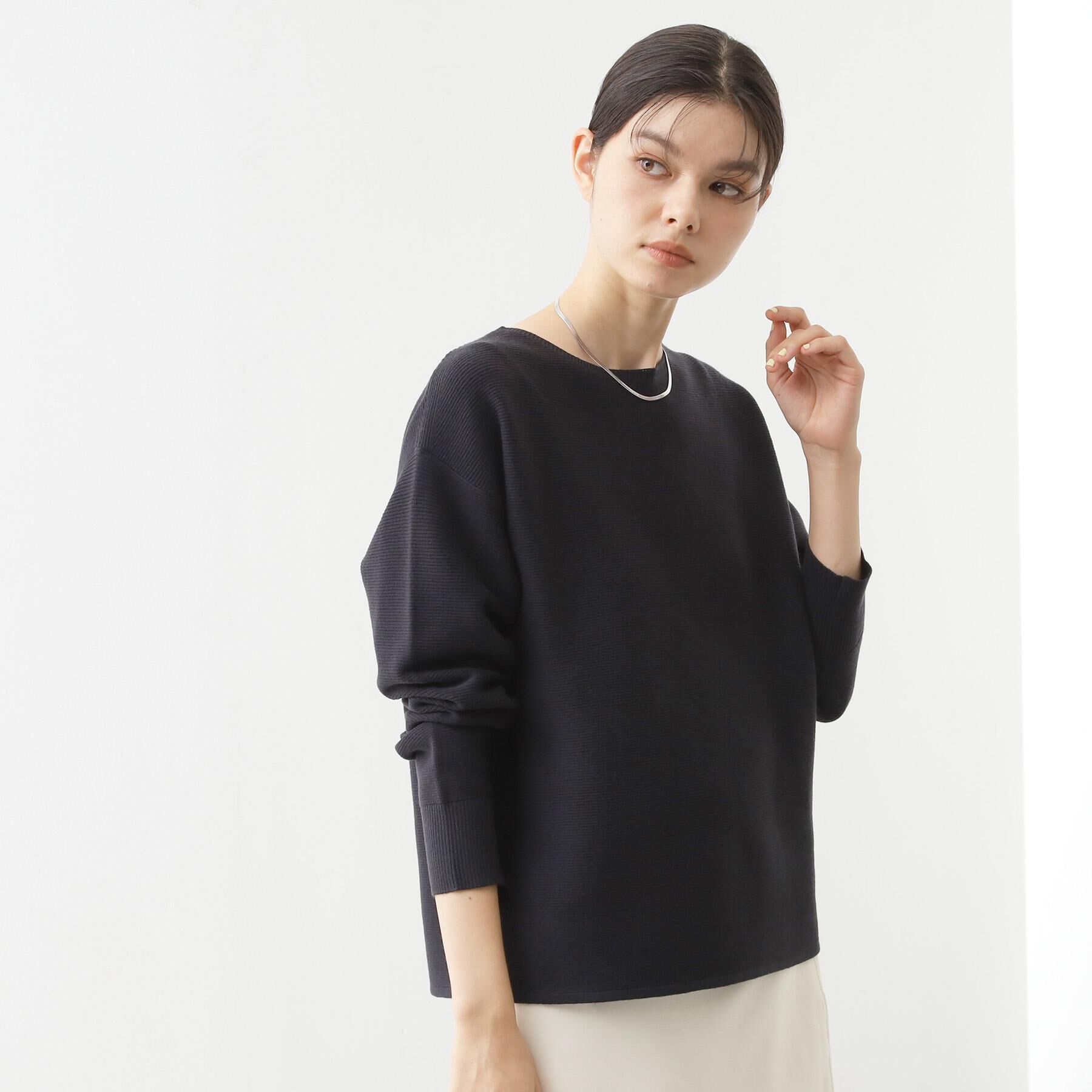 THE SHOP TK「【S-XLサイズ/選べる7色】どこから見ても美しい ガーターニット/毛玉になりにくい/洗濯機OK」|ニット・セーター|