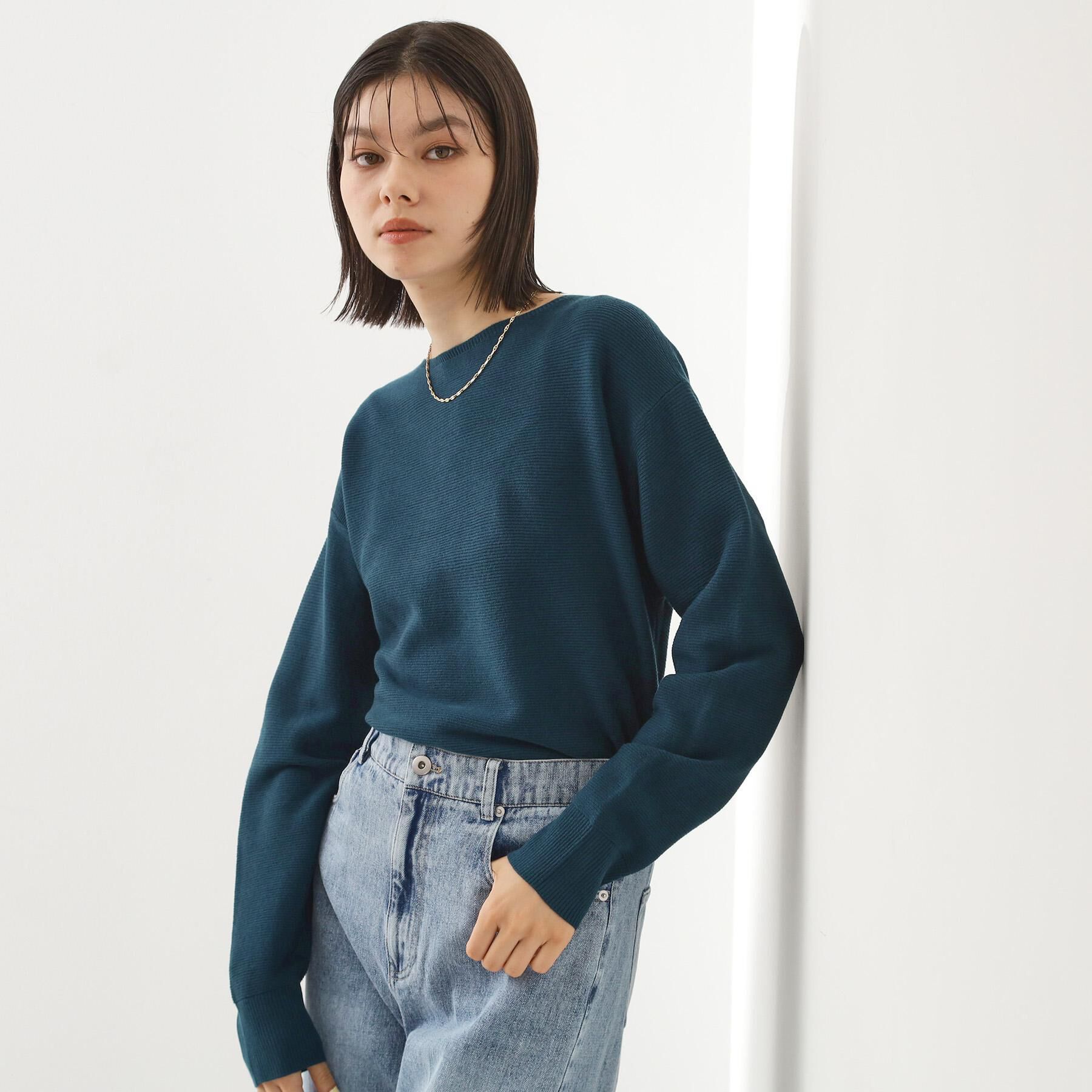 THE SHOP TK「【S-XLサイズ/選べる7色】どこから見ても美しい ガーターニット/毛玉になりにくい/洗濯機OK」|ニット・セーター|