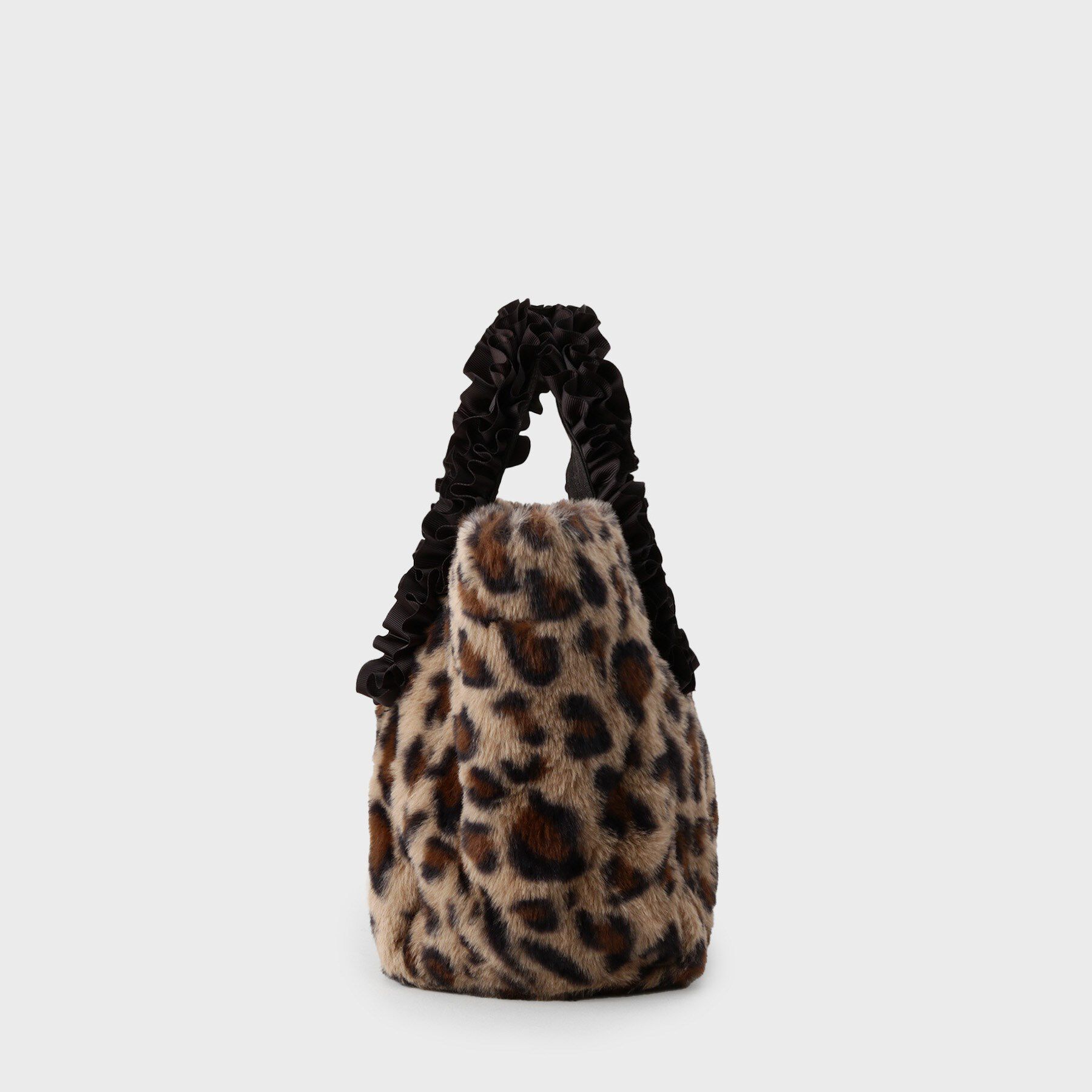 THE SHOP TK「フリルハンドルフェイクファーバッグ」|トートバッグ|