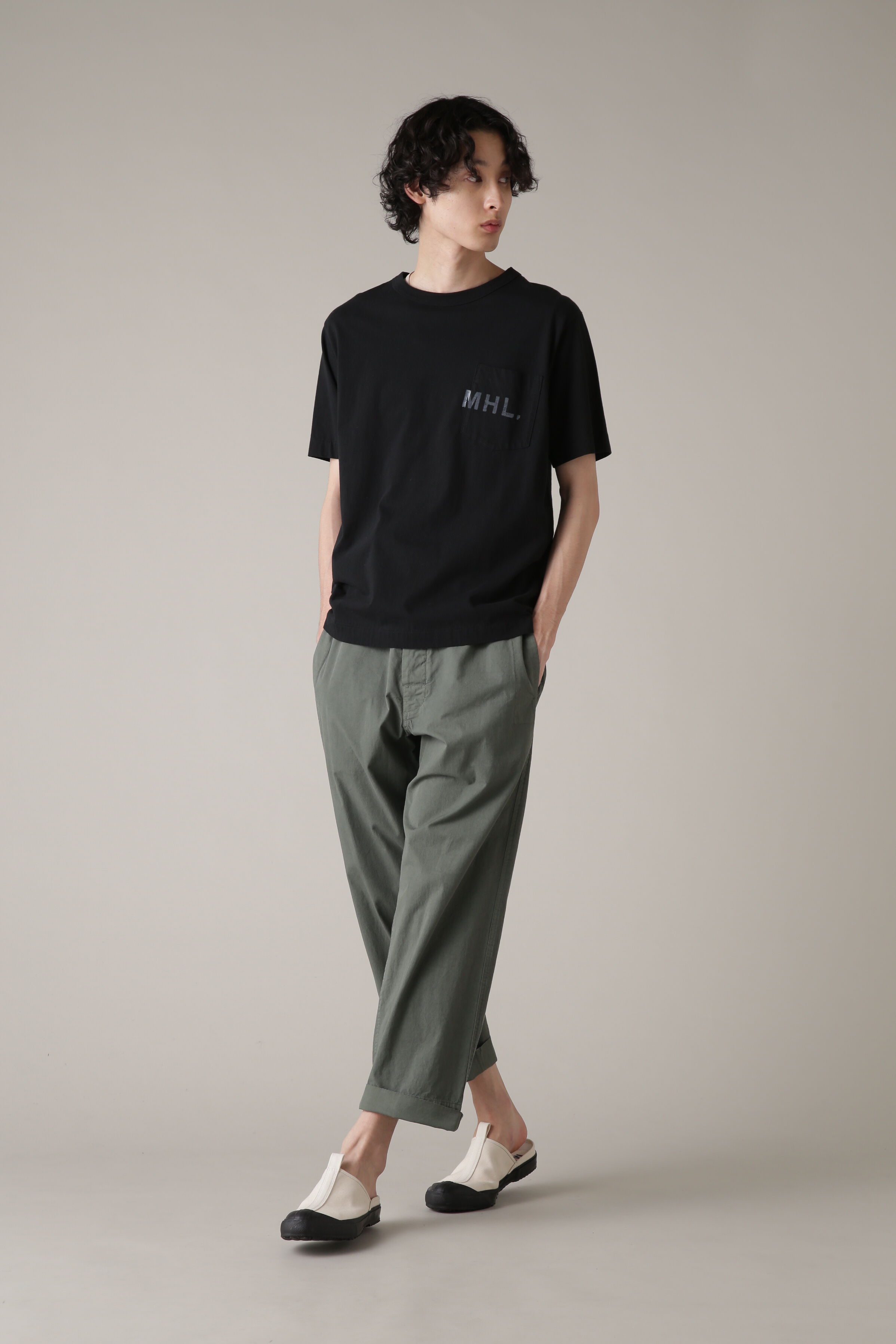 MHL.「PRINTED COTTON JERSEY (オンラインショップ限定)」|Tシャツ・カットソー|