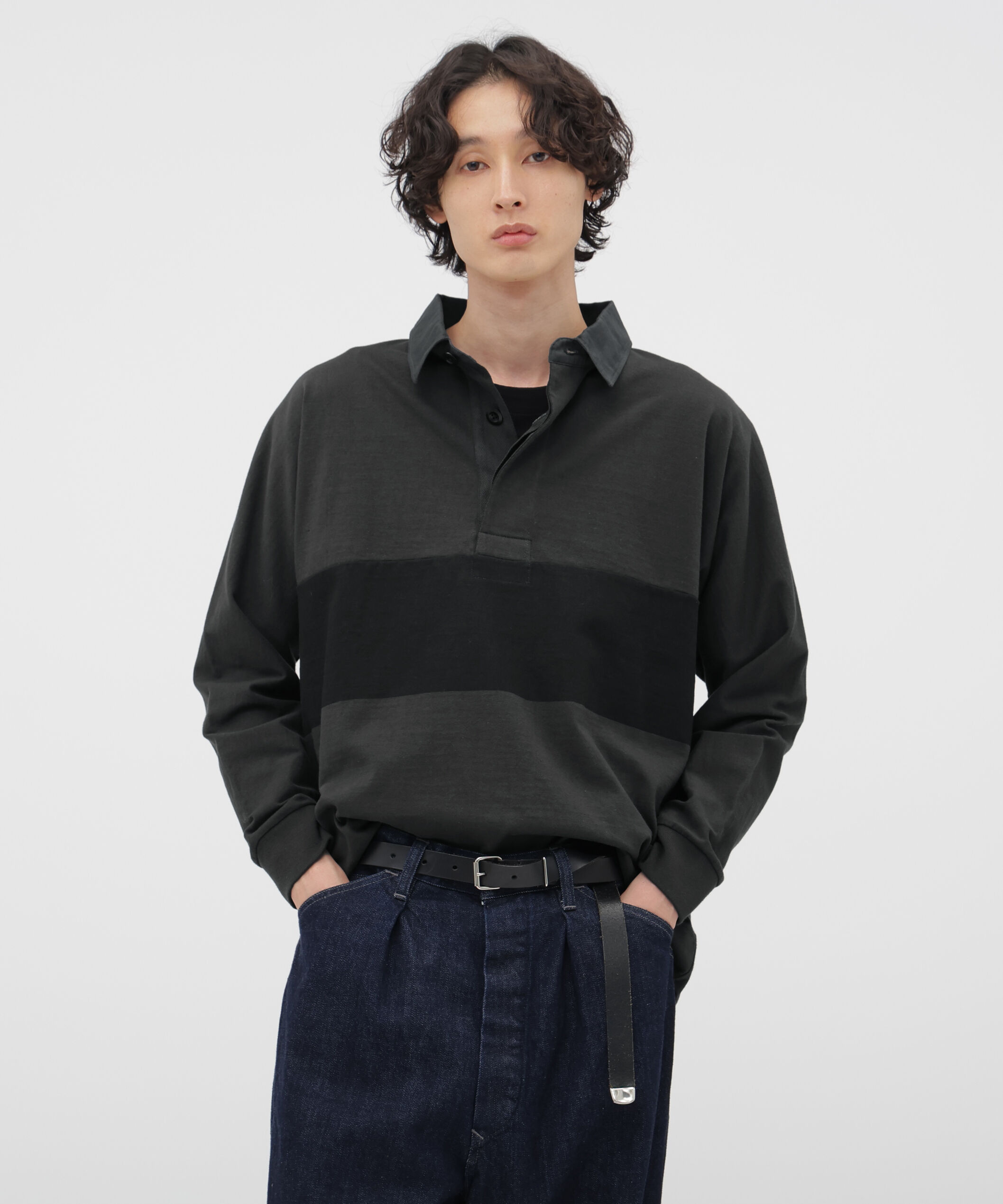 MHL.「MATTE JERSEY TOP」|Tシャツ・カットソー|CHARCOAL3