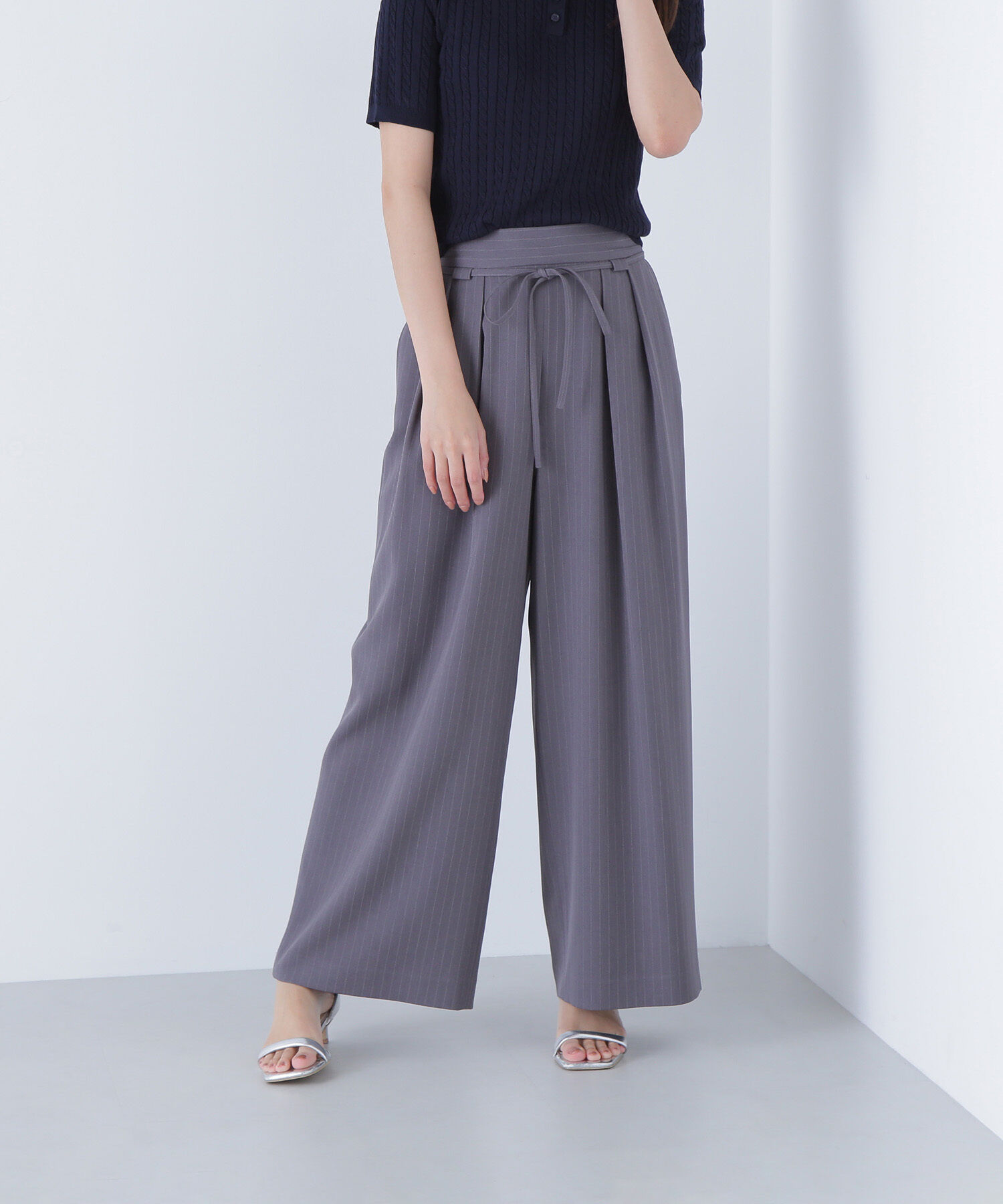  「ナローリボンリラクシーパンツ」|その他|グレーストラ 2