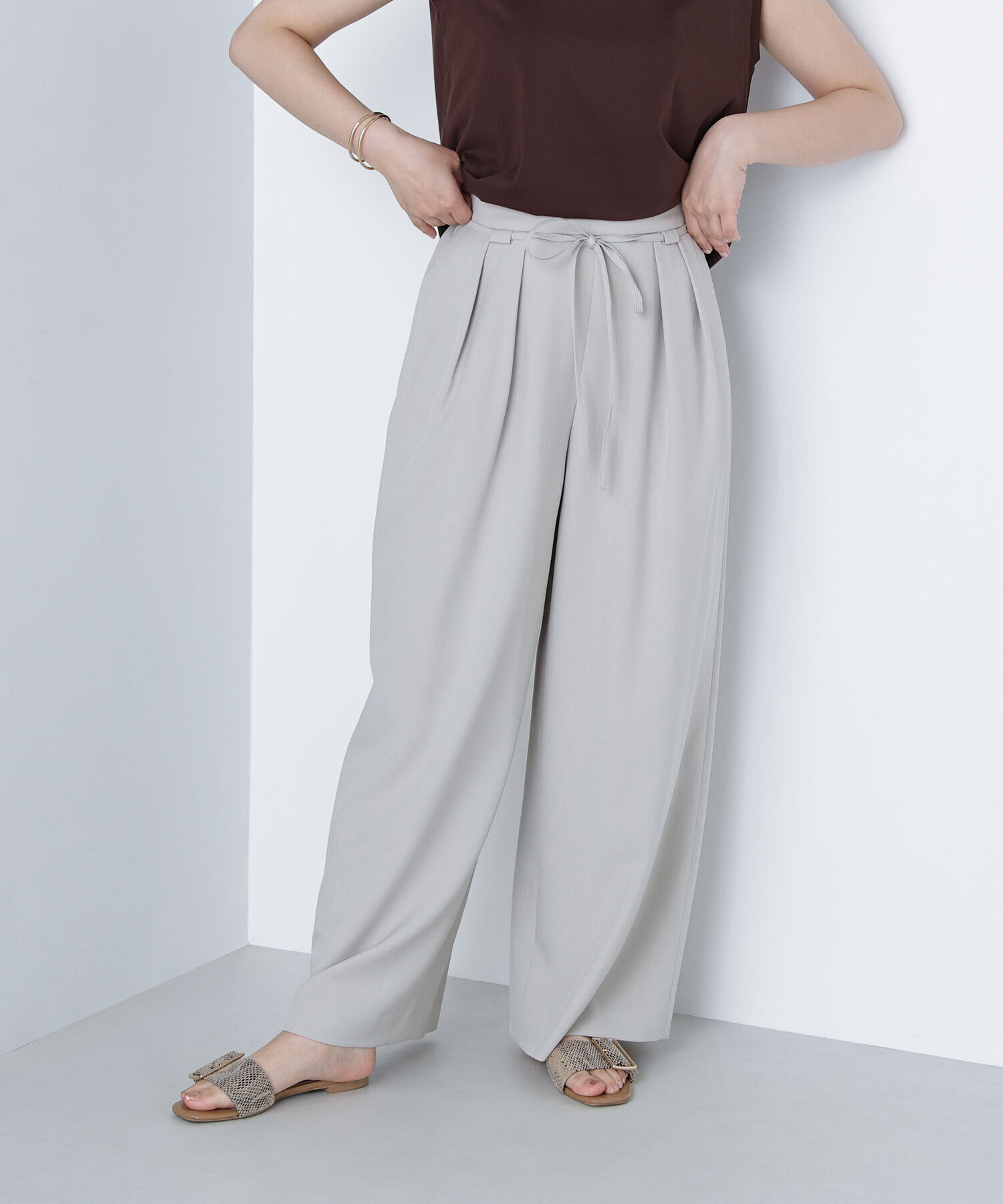  「ナローリボンリラクシーパンツ」|その他|