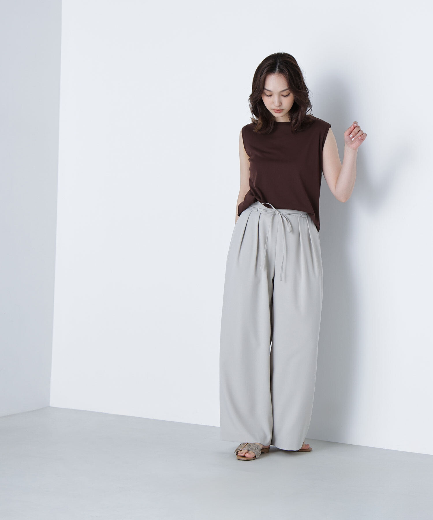  「ナローリボンリラクシーパンツ」|その他|