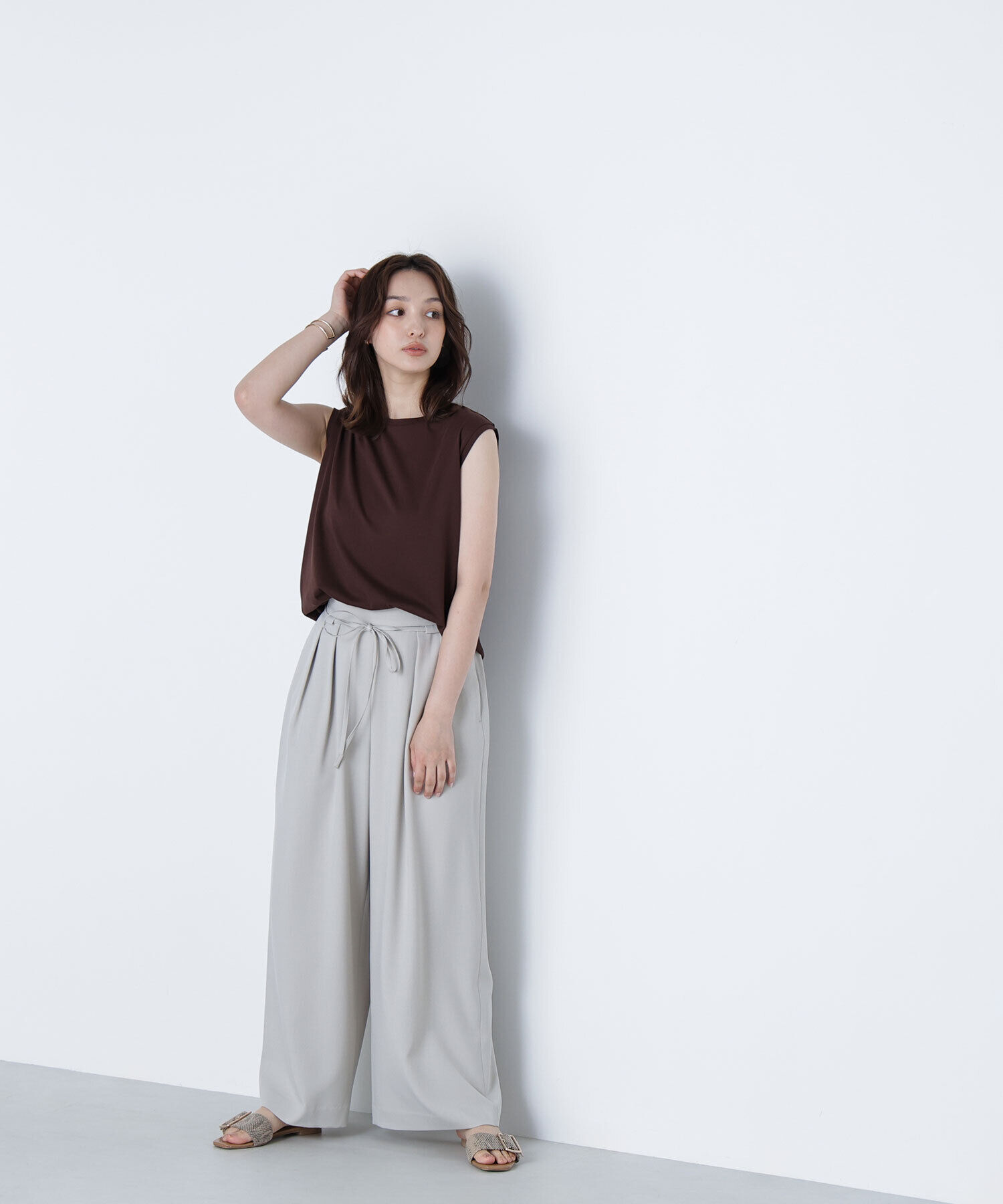  「ナローリボンリラクシーパンツ」|その他|