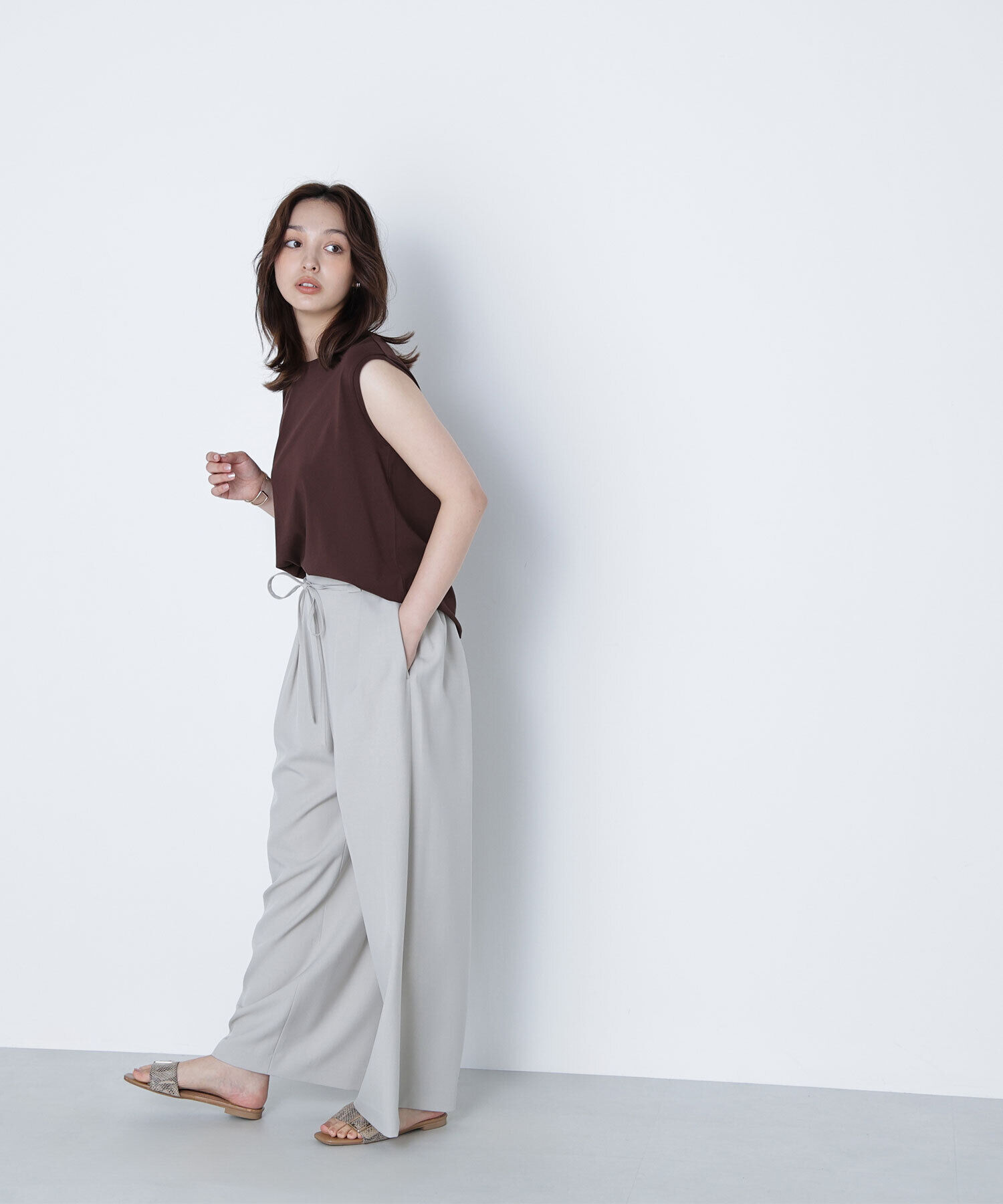  「ナローリボンリラクシーパンツ」|その他|