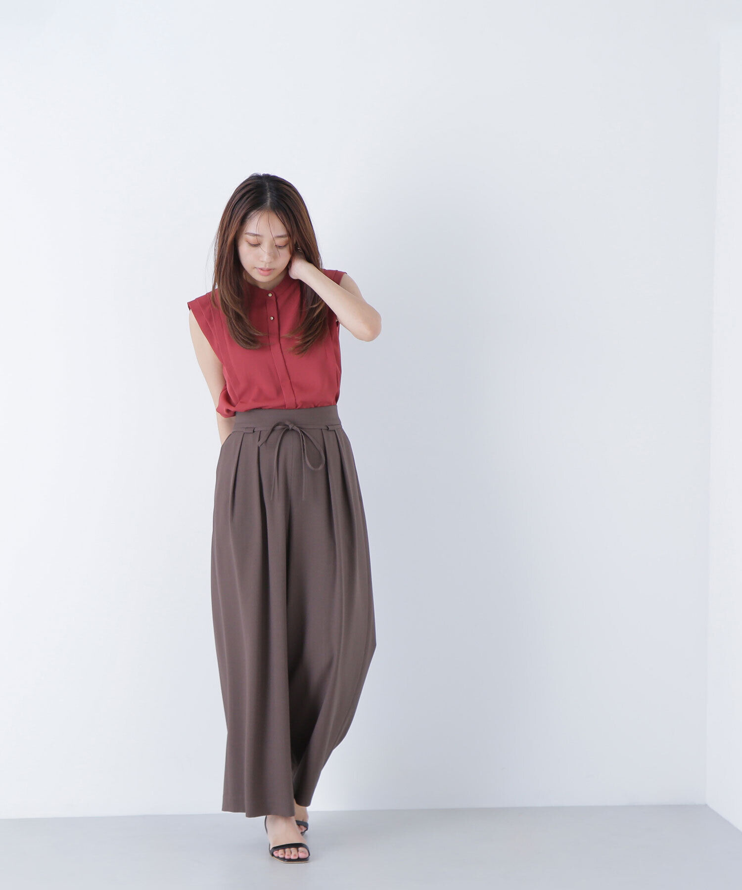  「ナローリボンリラクシーパンツ」|その他|