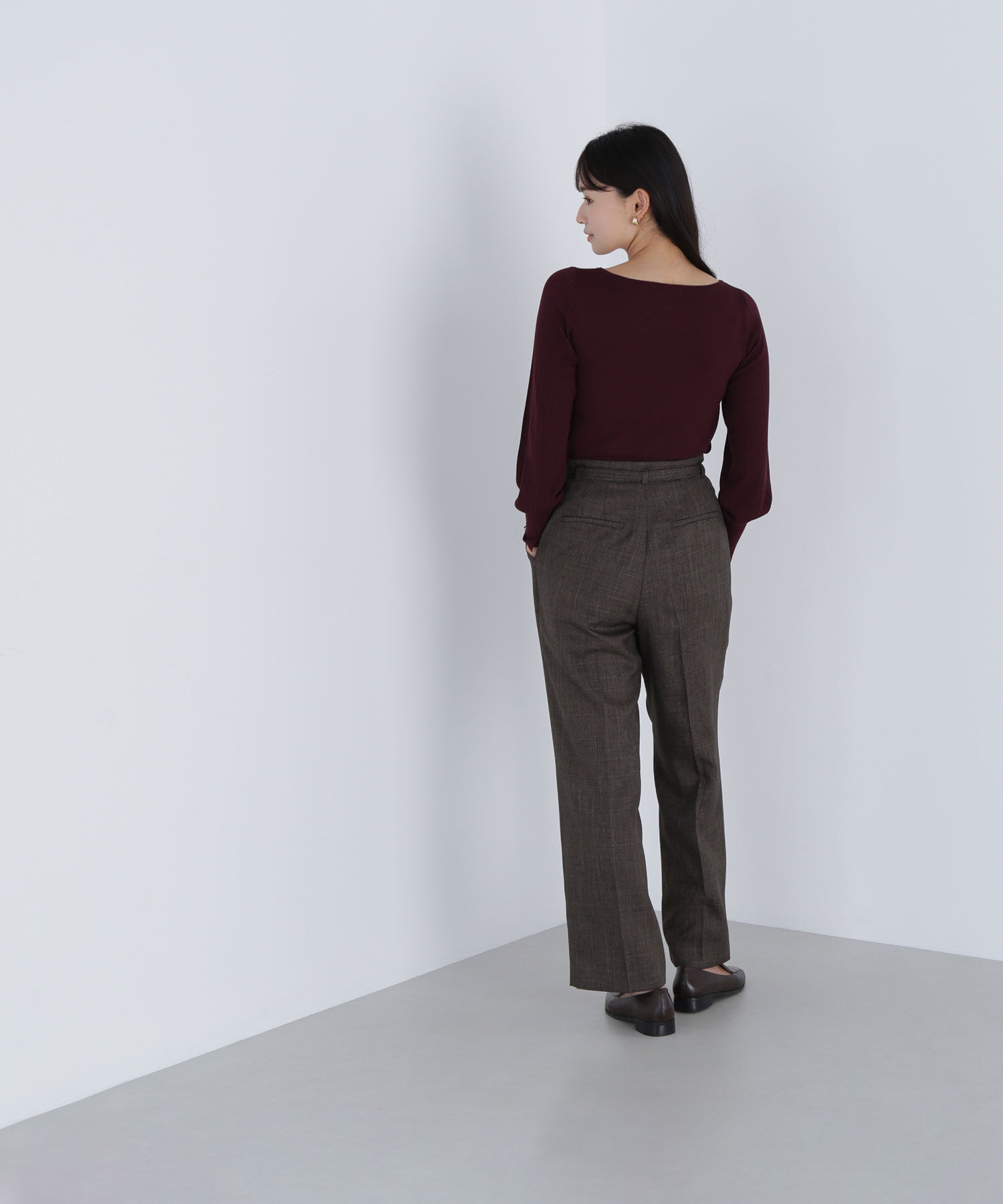  「シャークスキン SETUPストレートテーパードパンツ」|その他|