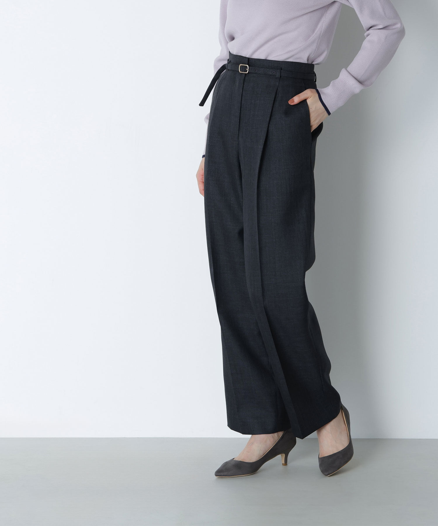  「シャークスキン SETUPストレートテーパードパンツ」|その他|