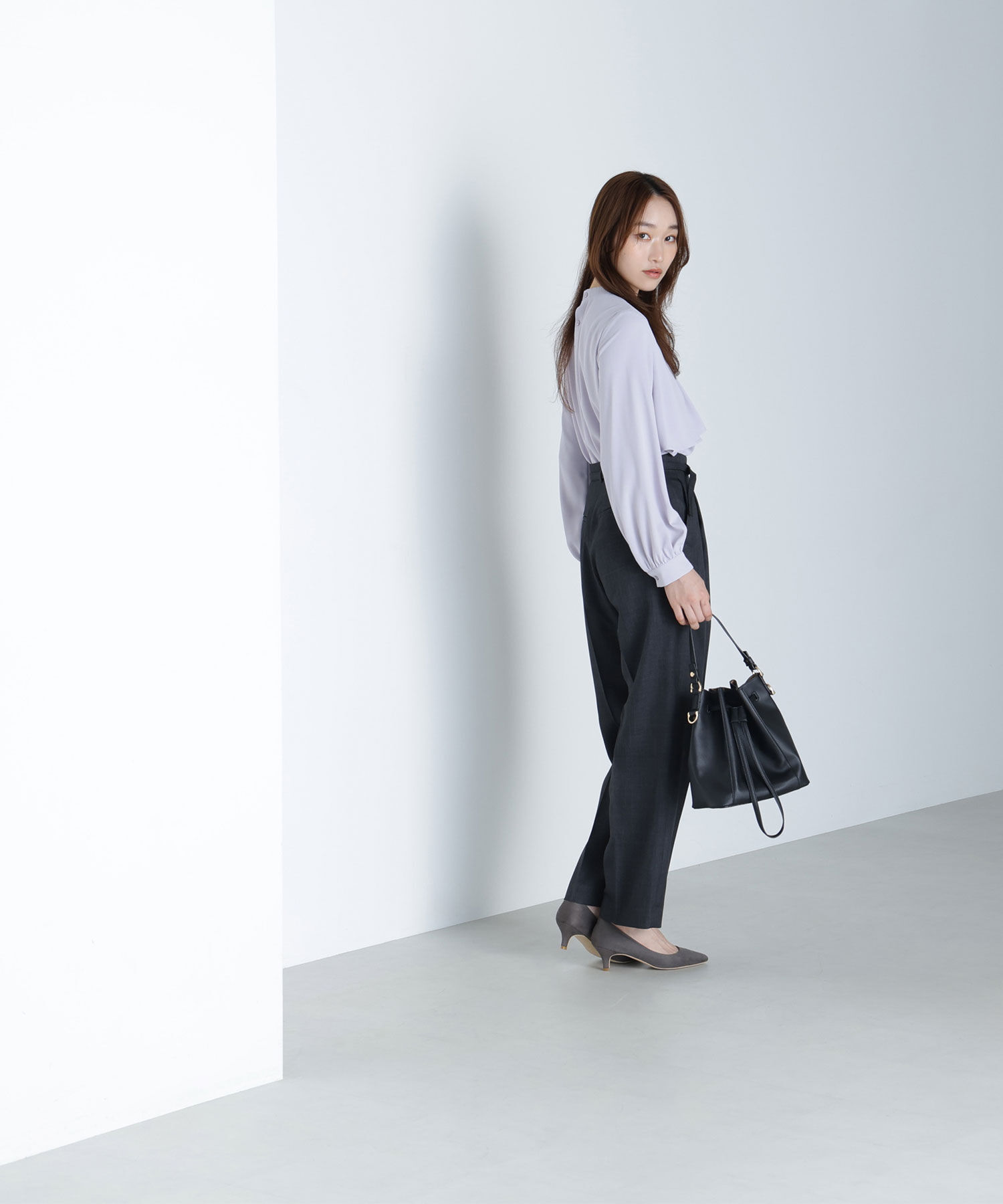  「シャークスキン SETUPストレートテーパードパンツ」|その他|