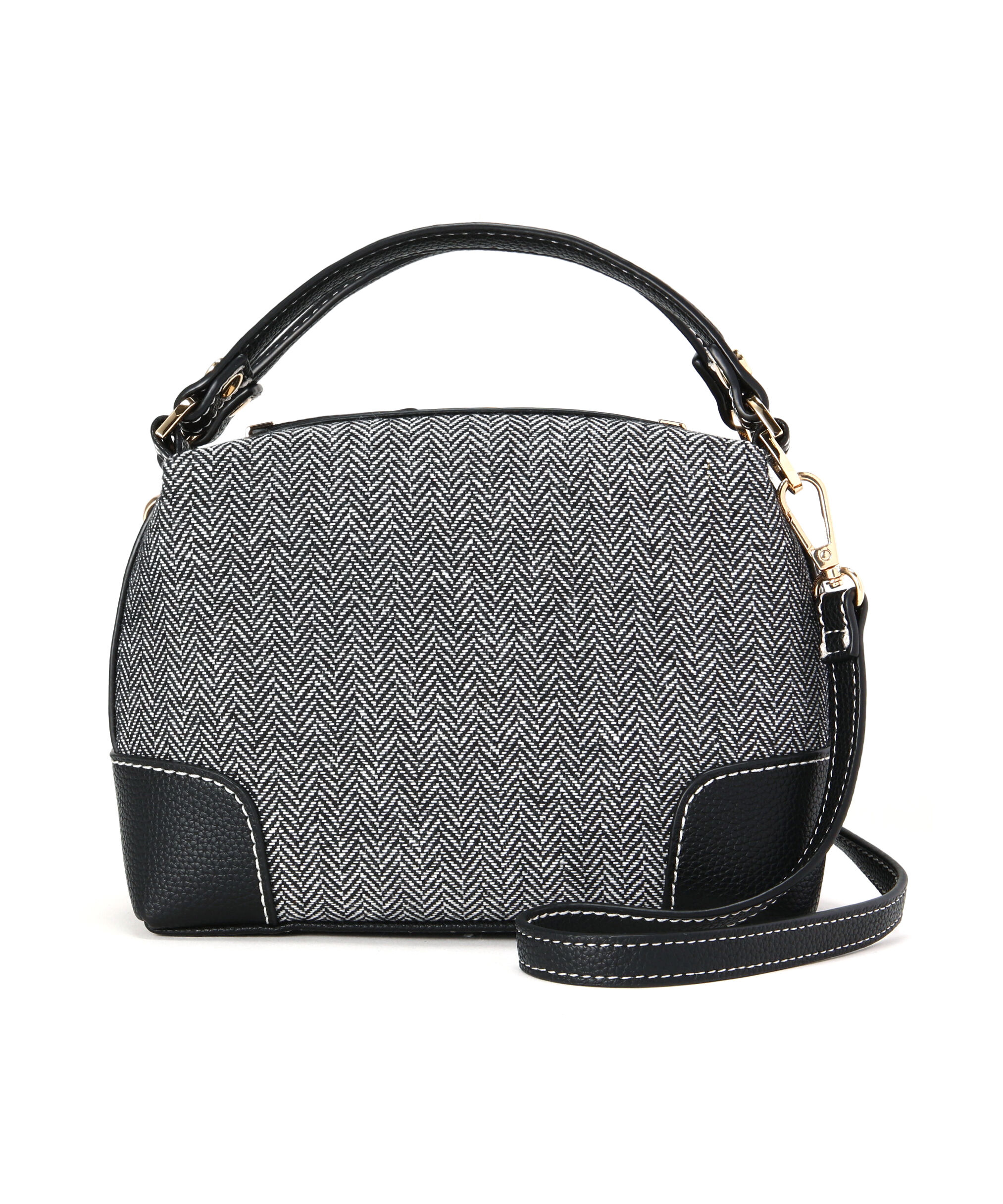  「ツイードキューブボストンバッグ」|ボストンバッグ|