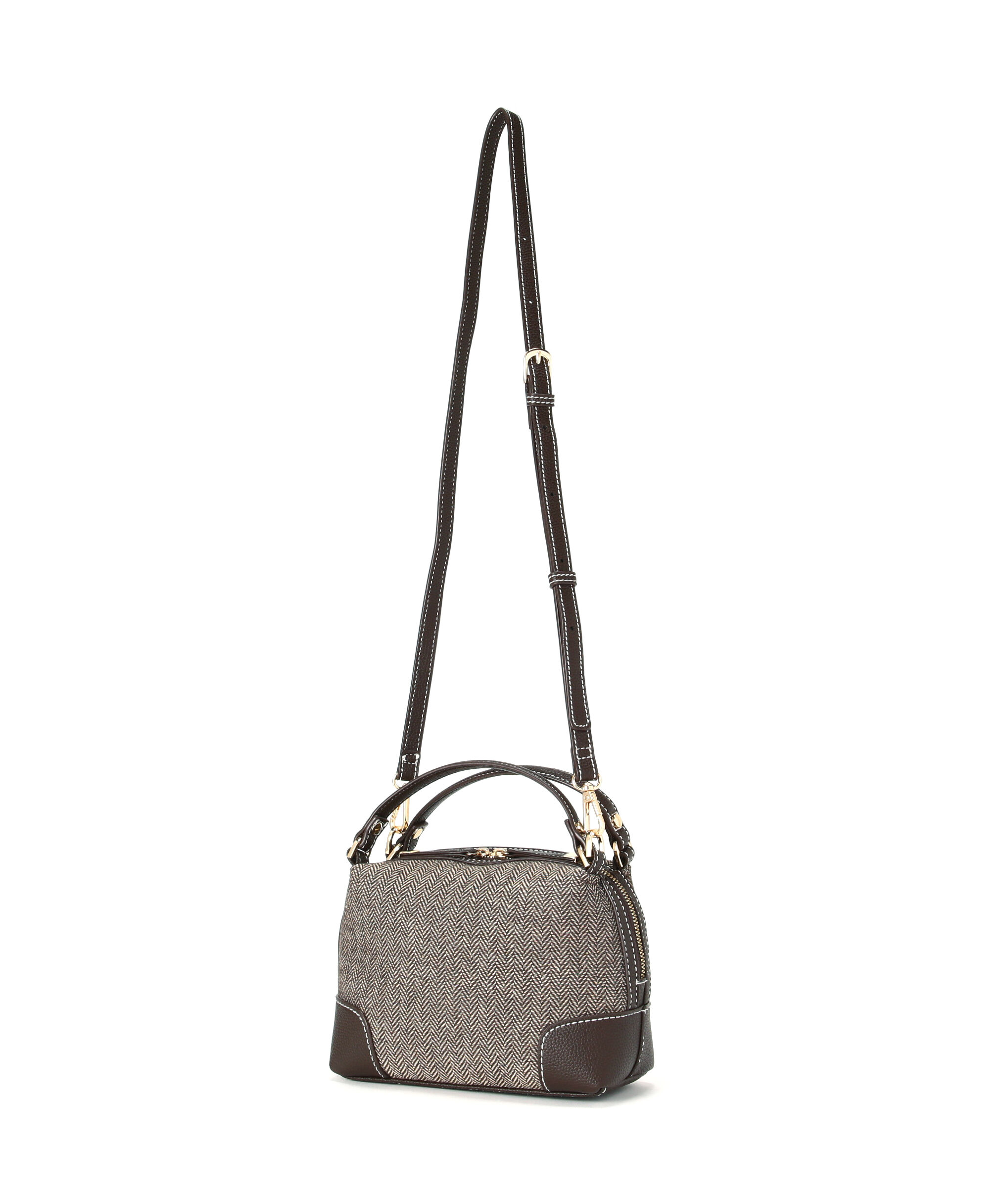  「ツイードキューブボストンバッグ」|ボストンバッグ|