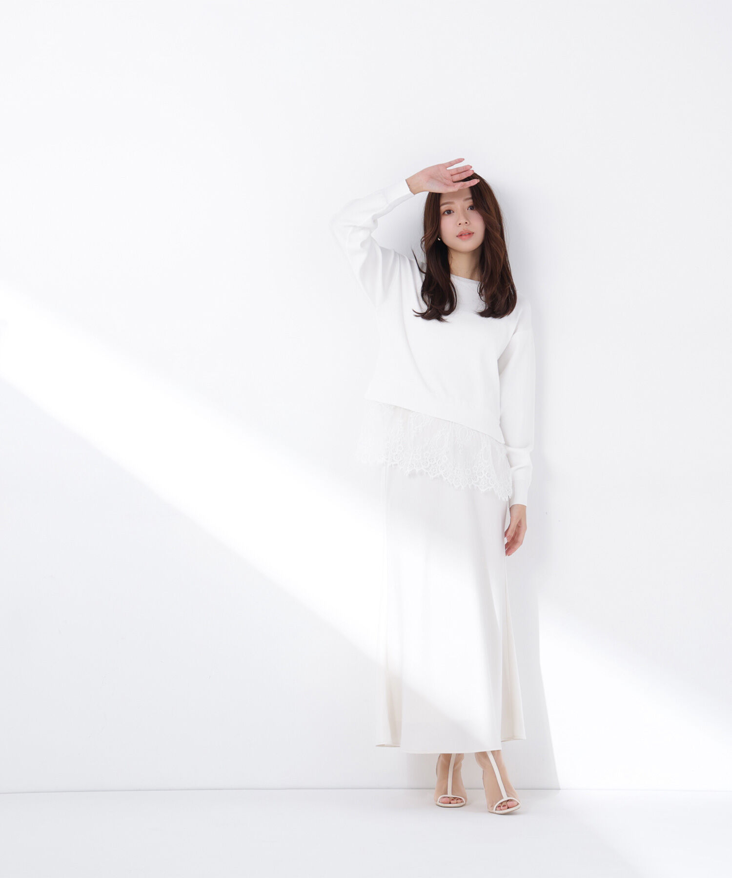  「レースドッキングニット」|ニット・セーター|