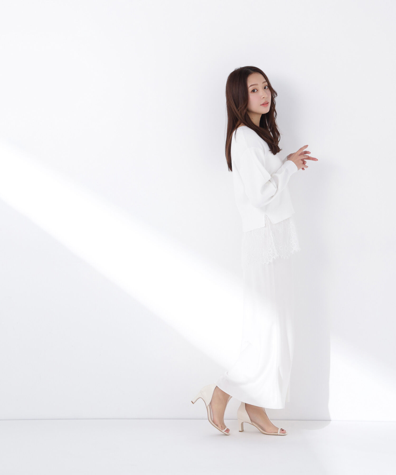  「レースドッキングニット」|ニット・セーター|