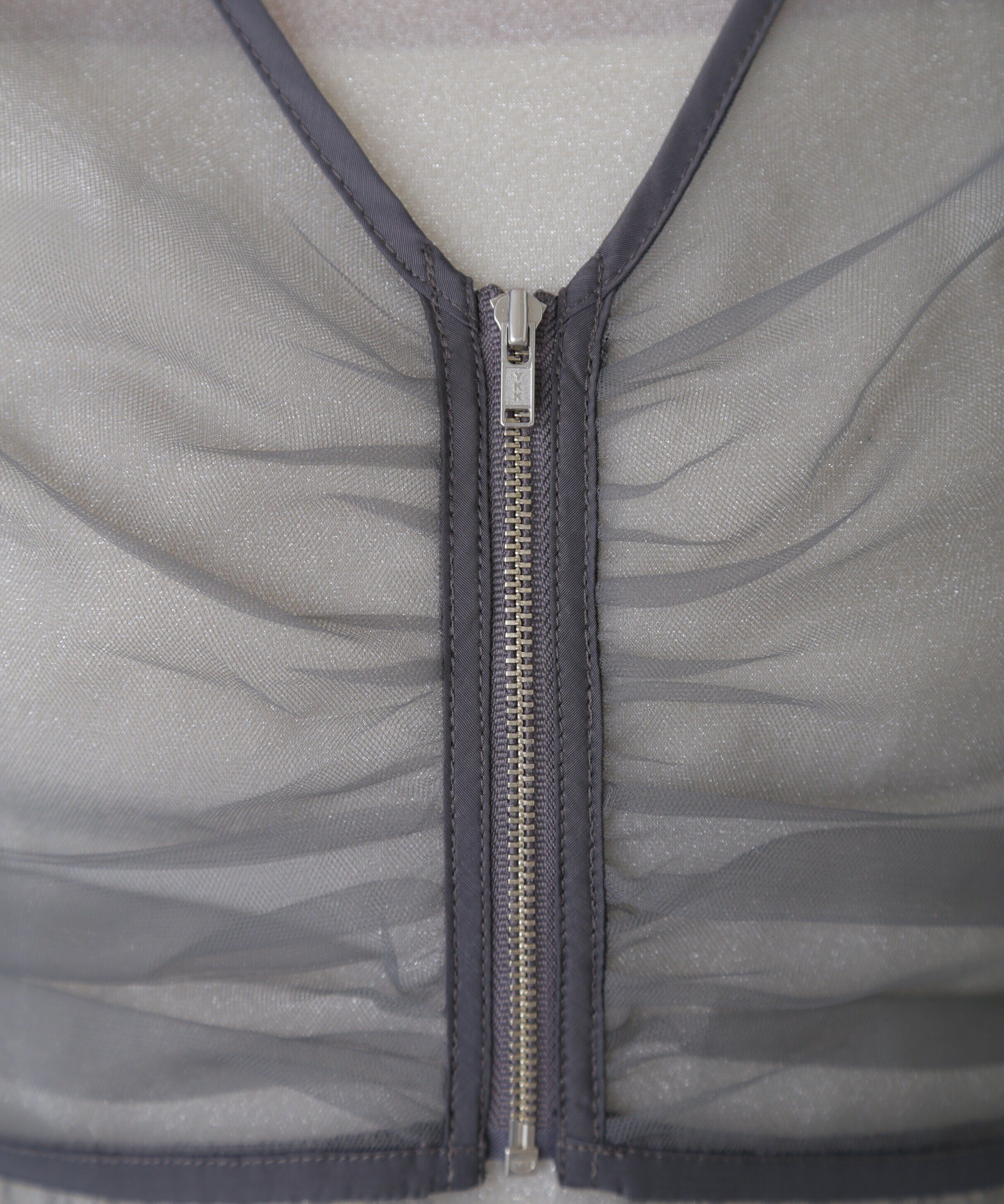  「チュールジップペプラムビスチェ」|シャツ・ブラウス|