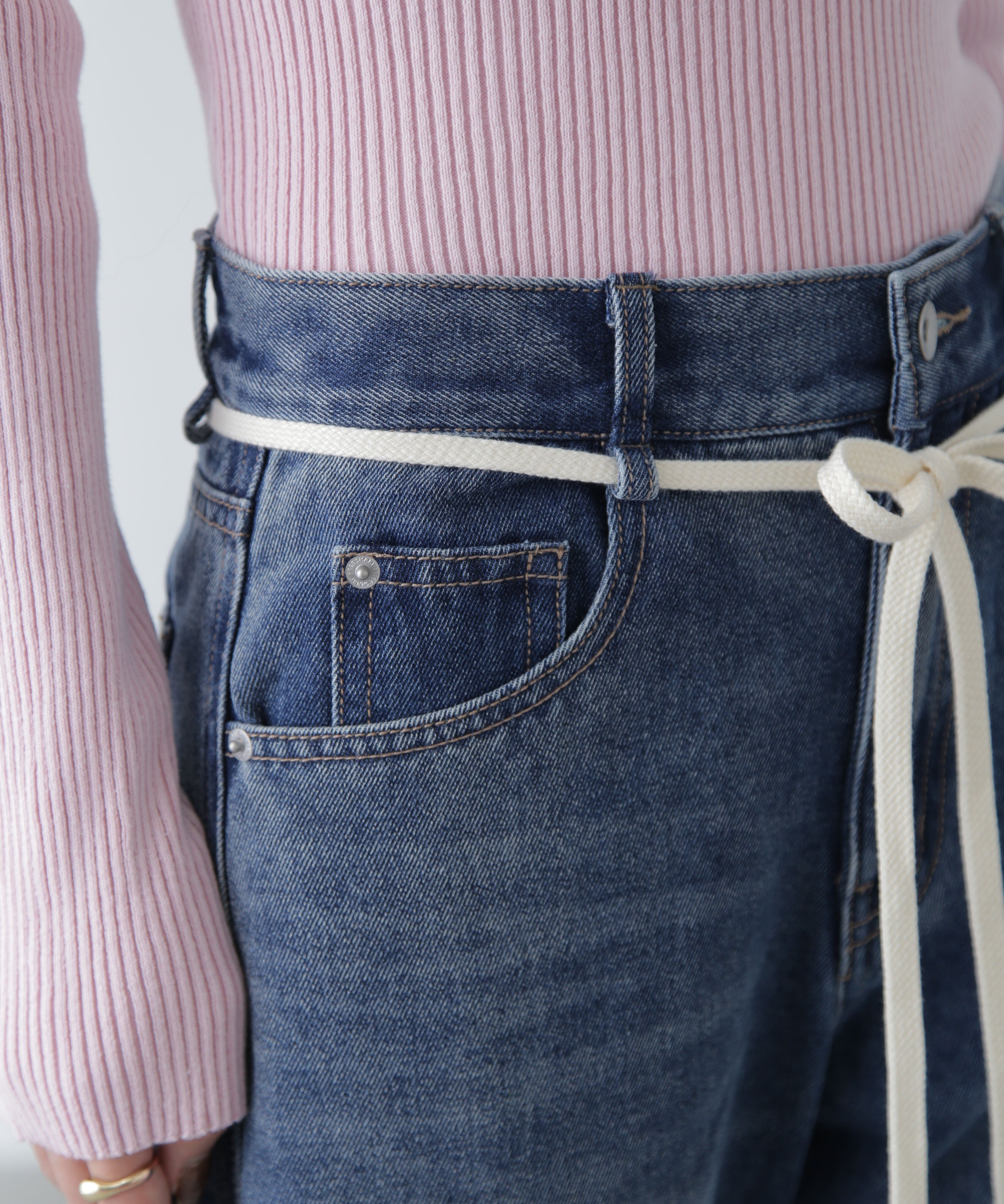  「リメイク風ワイドデニム」|その他|