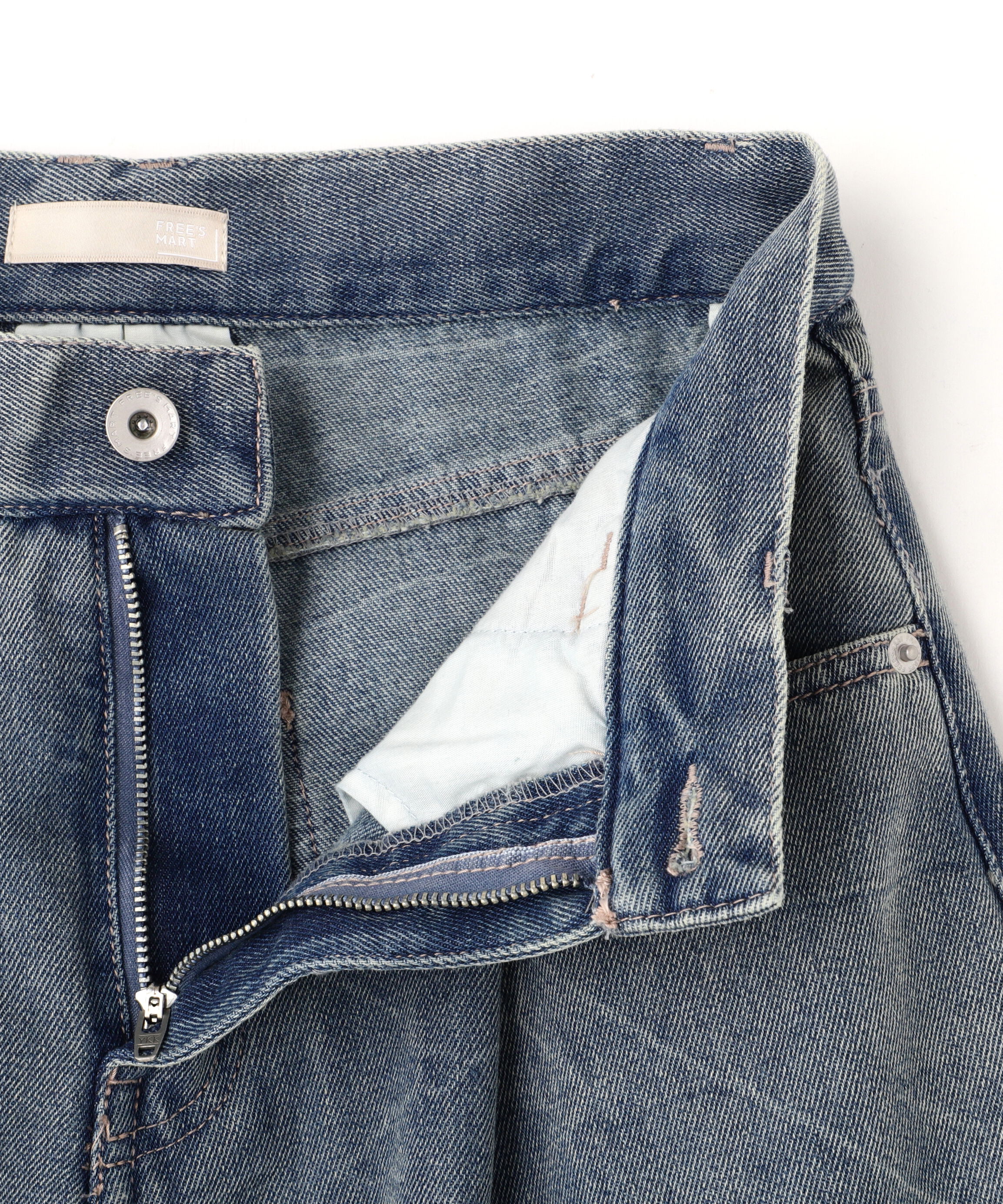  「クリンクル加工タックワイドデニムパンツ」|その他|