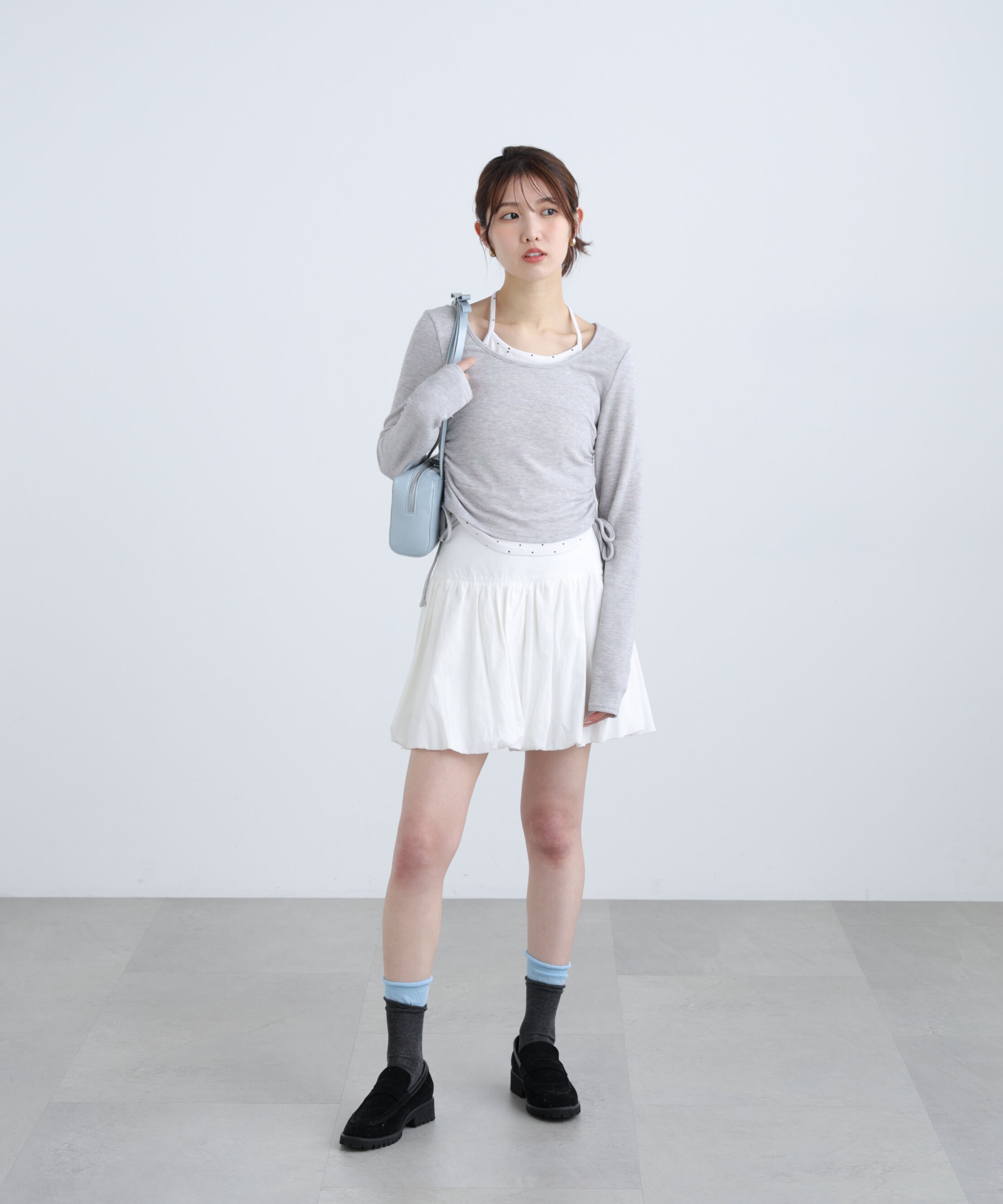  「ホルターネックレイヤードサイドドロストカットソー」|Tシャツ・カットソー|