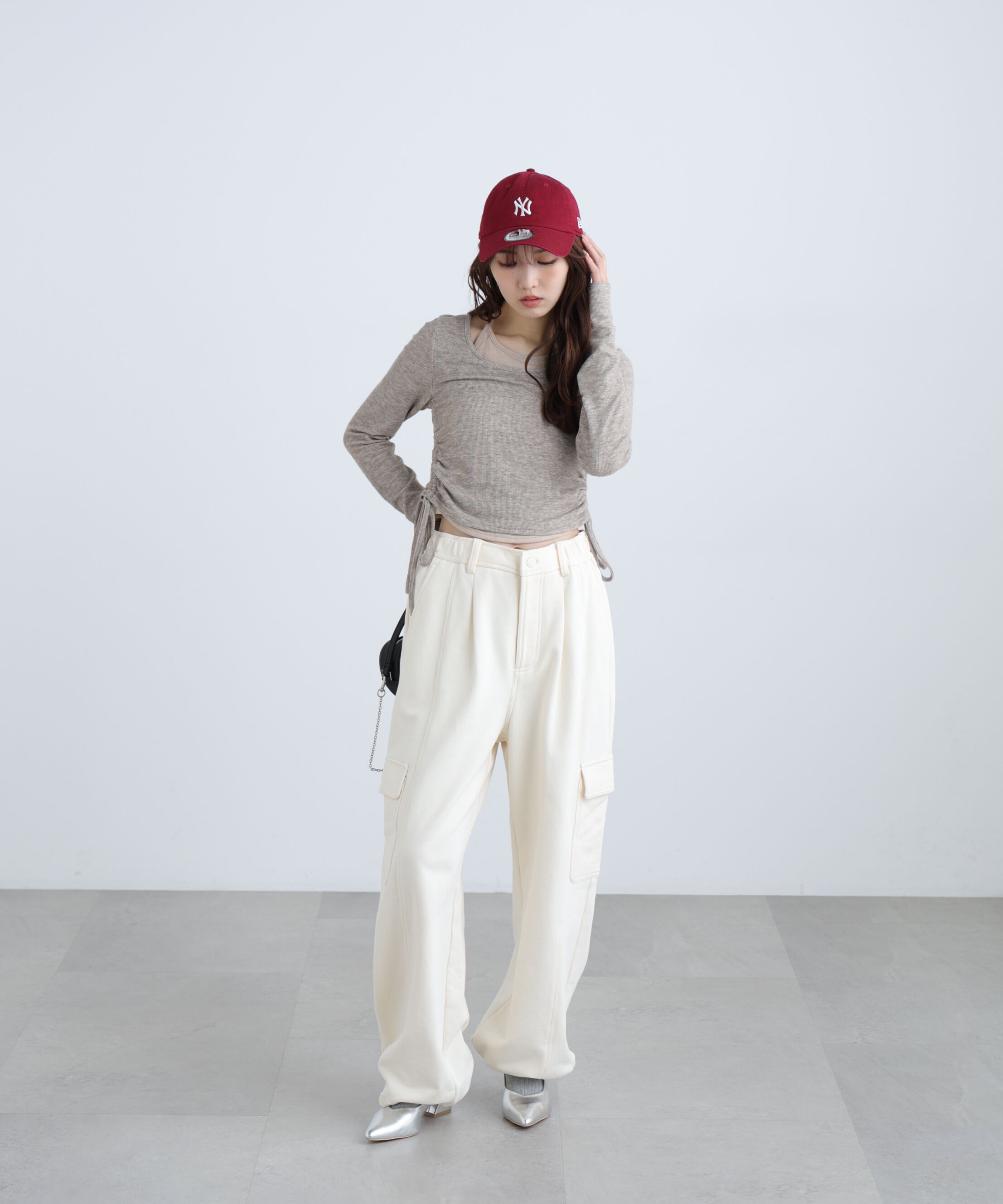  「ホルターネックレイヤードサイドドロストカットソー」|Tシャツ・カットソー|