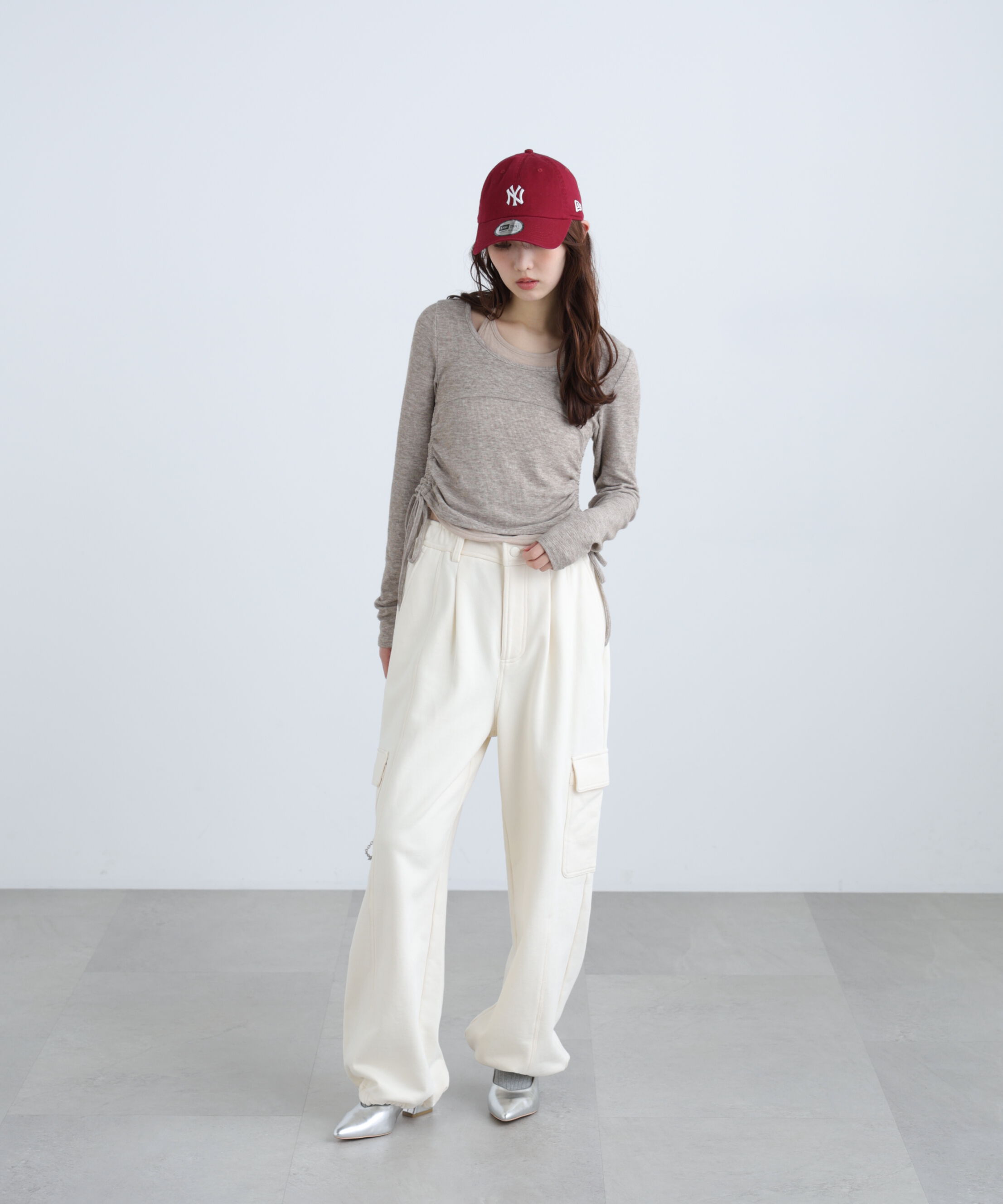  「ホルターネックレイヤードサイドドロストカットソー」|Tシャツ・カットソー|