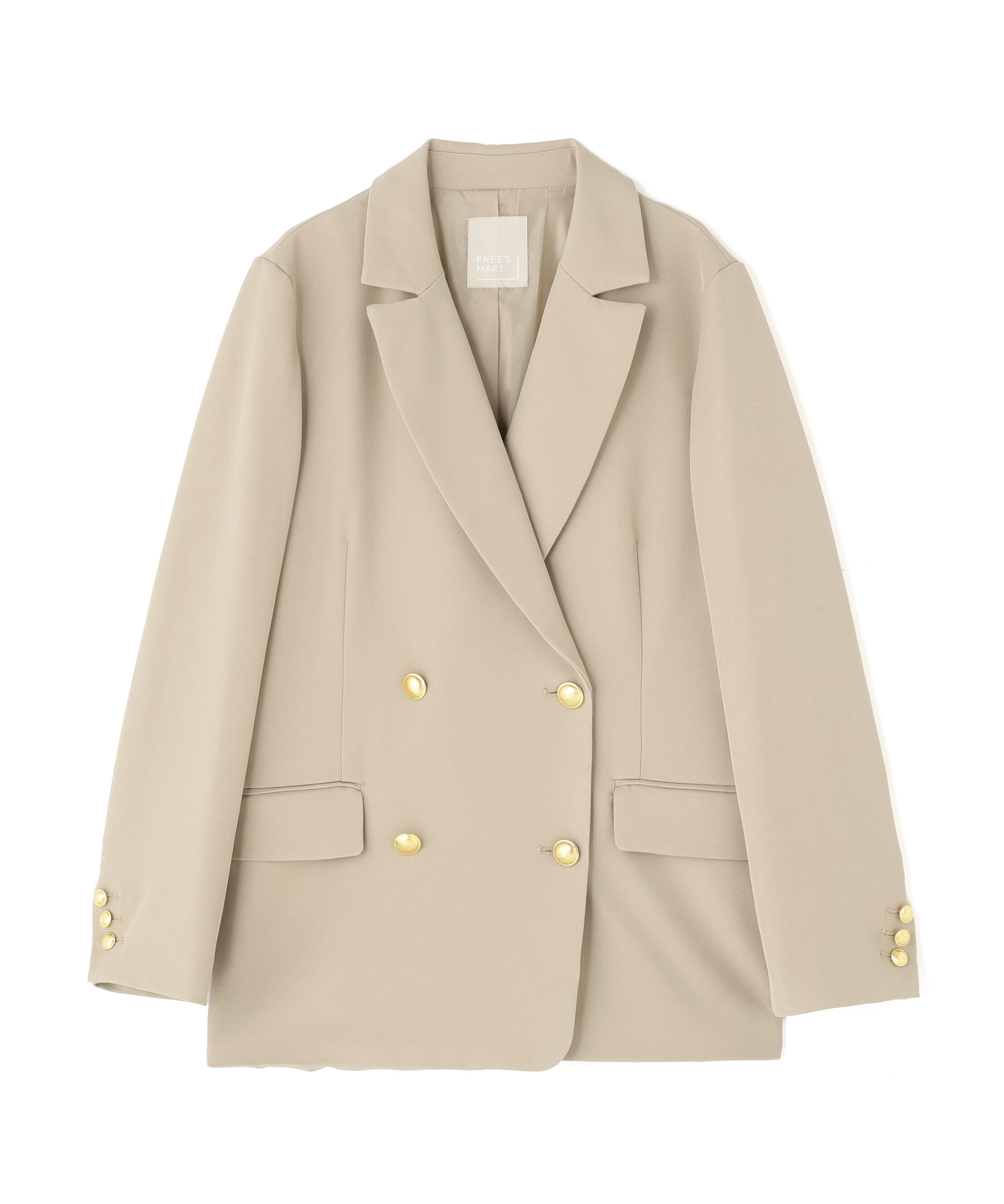  「ダブルブレストジャケット」|その他|ベージュ