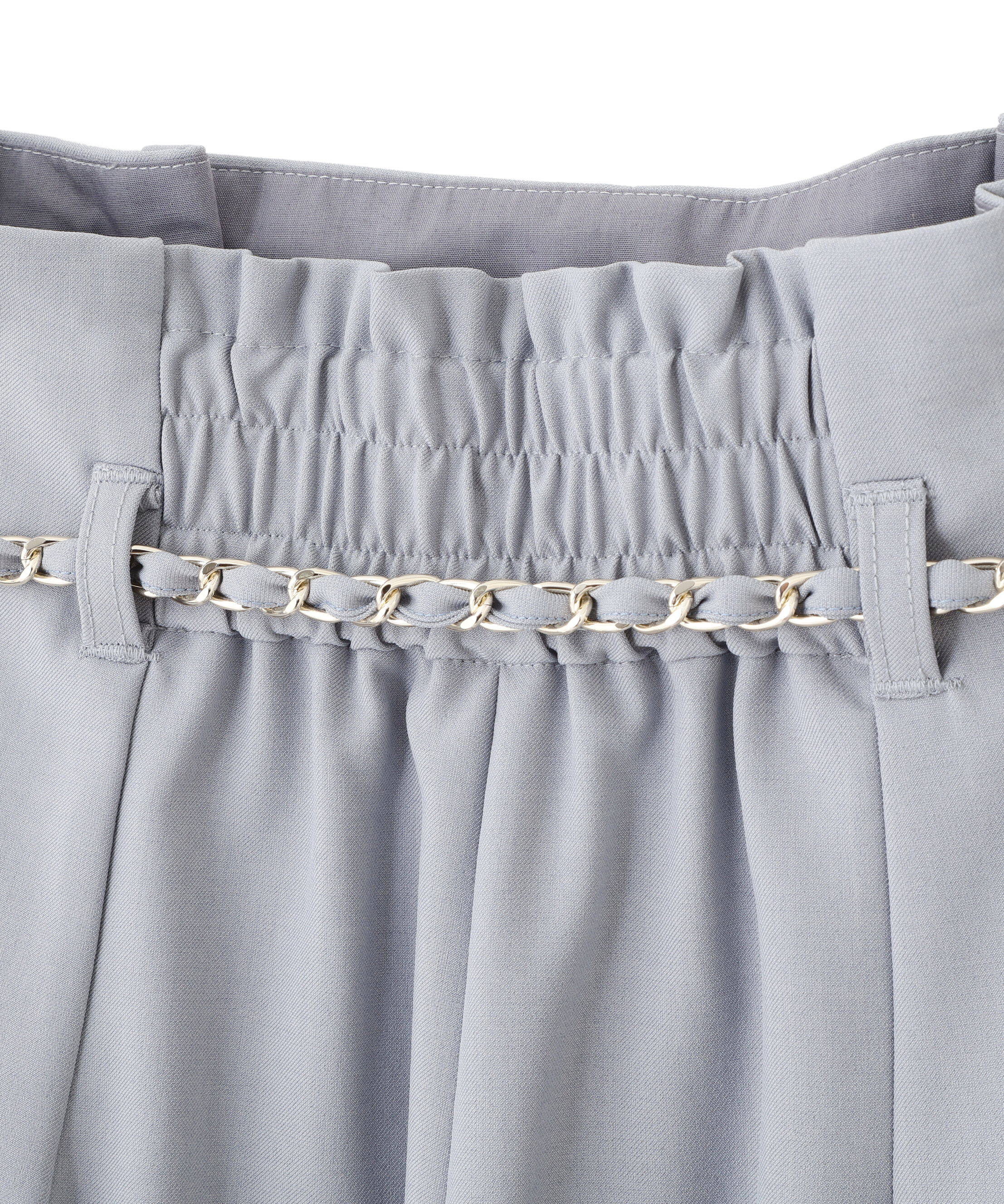  「チェーンベルトタックワイドパンツ」|その他|