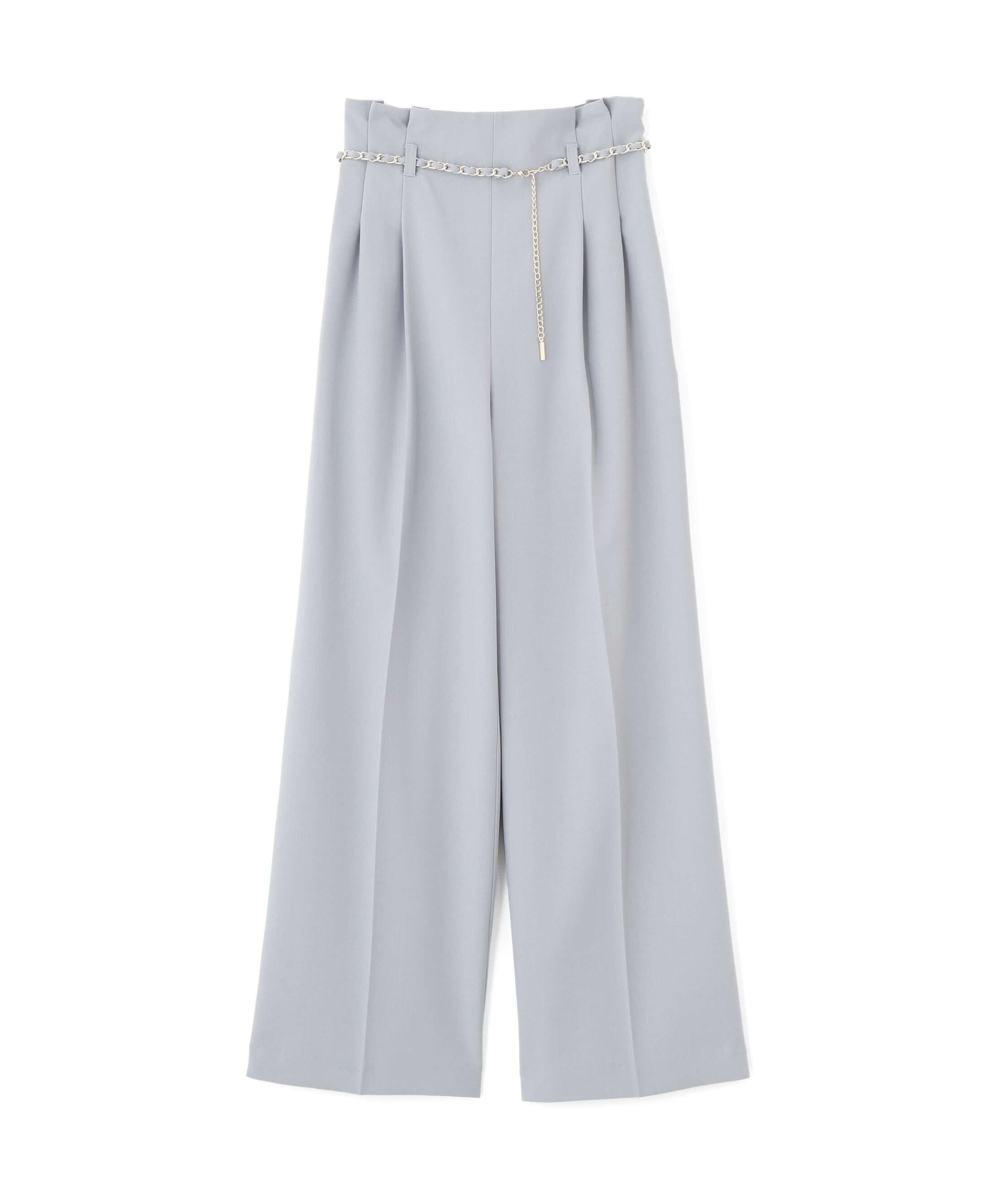  「チェーンベルトタックワイドパンツ」|その他|