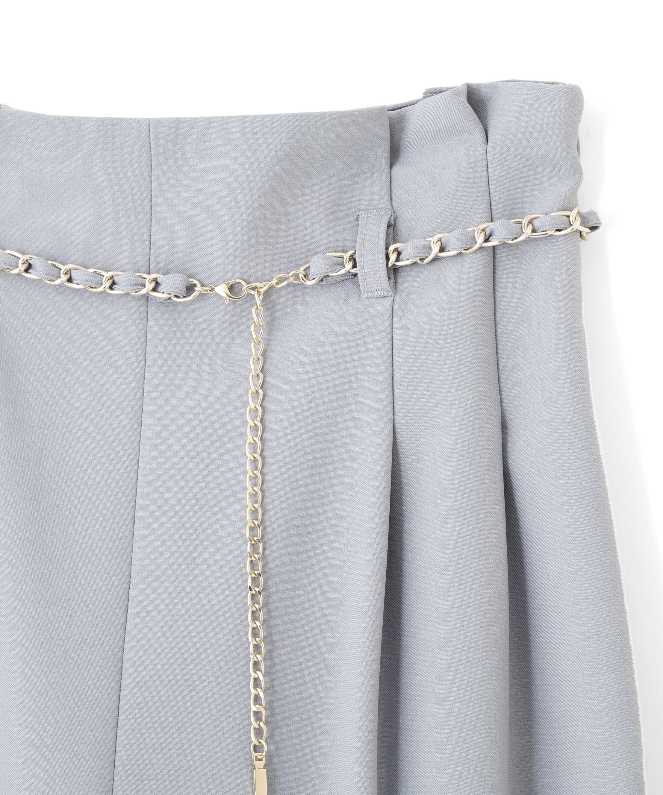  「チェーンベルトタックワイドパンツ」|その他|