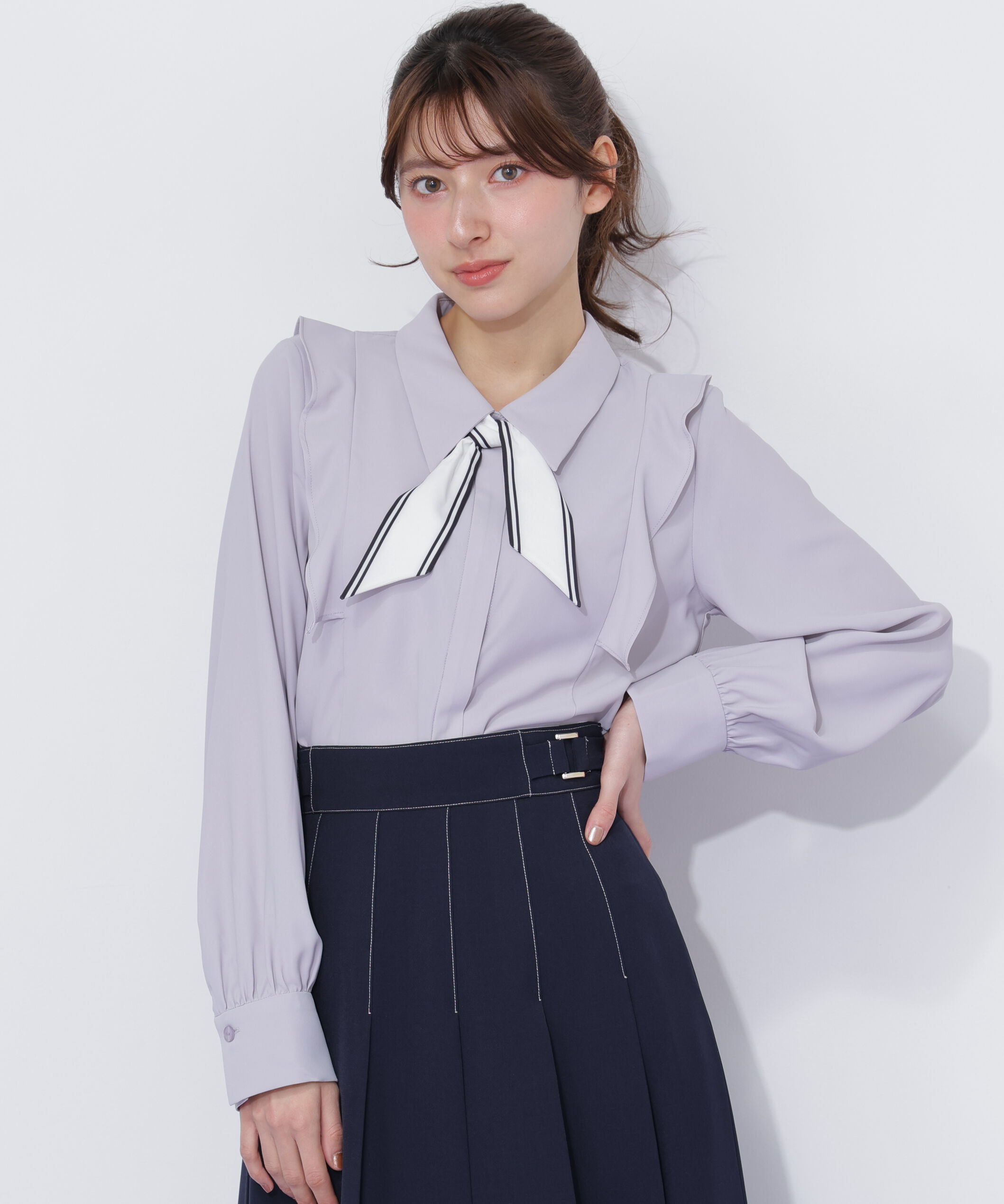  「スカーフ付きブラウス」|シャツ・ブラウス|