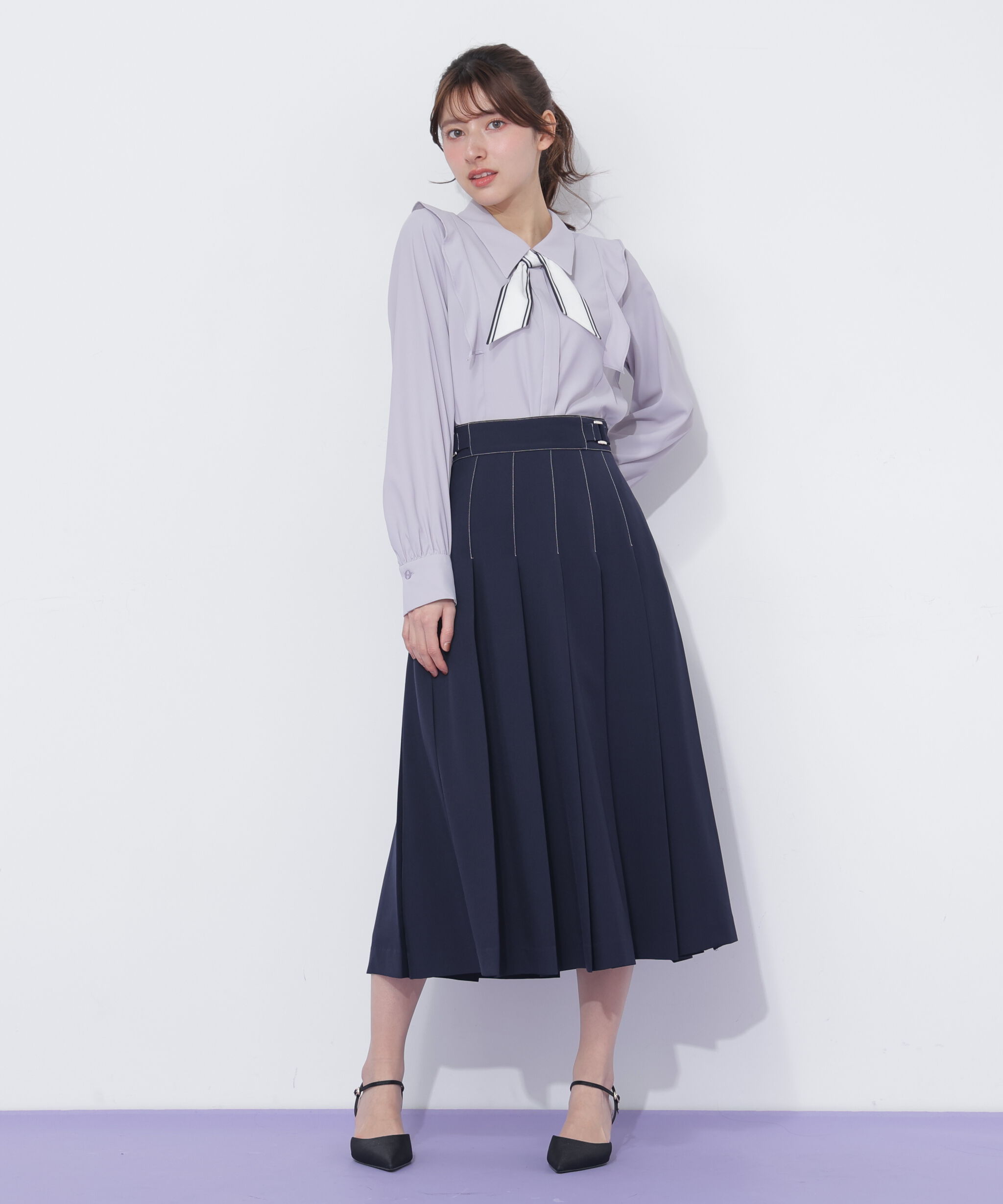  「スカーフ付きブラウス」|シャツ・ブラウス|