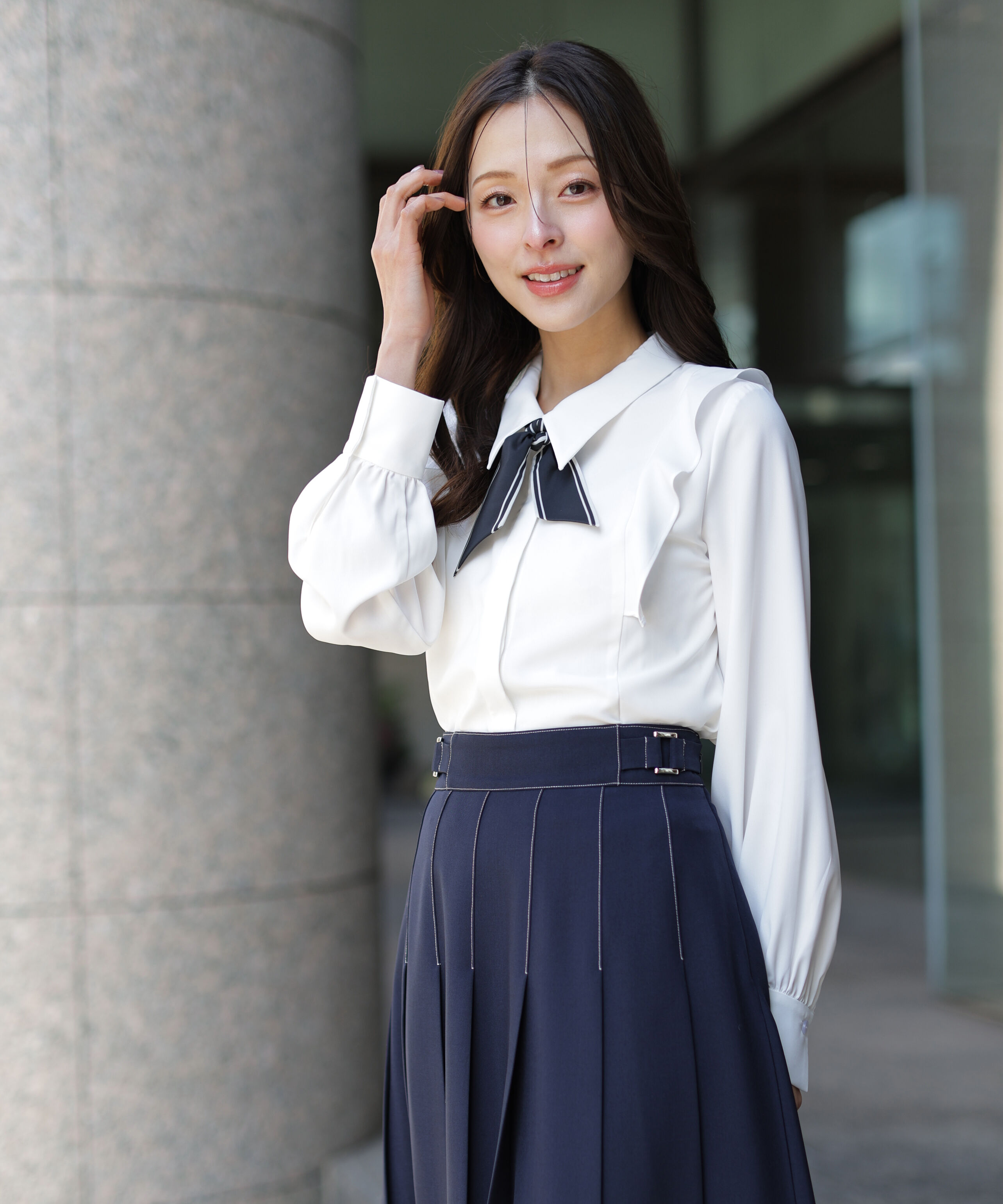  「スカーフ付きブラウス」|シャツ・ブラウス|