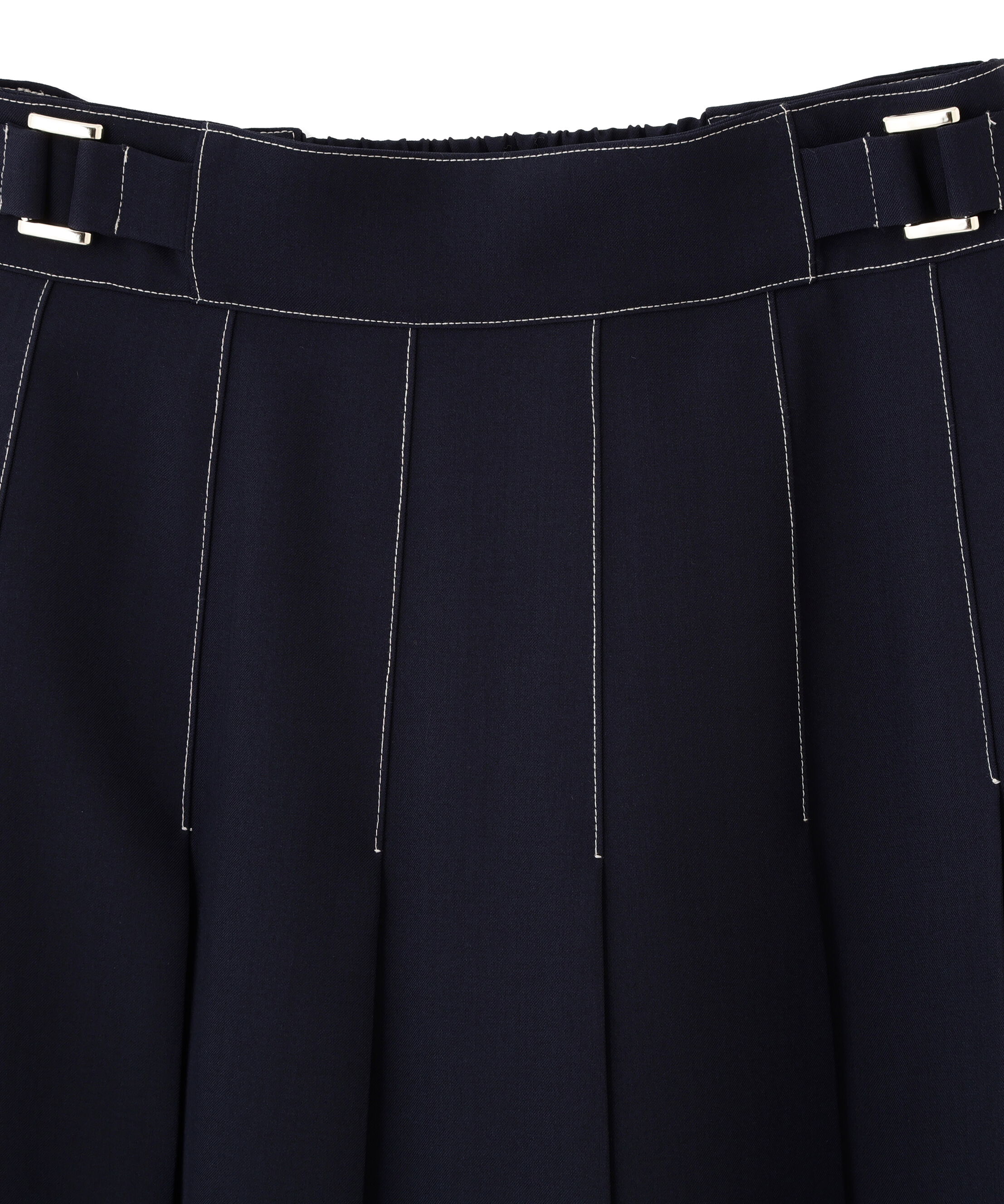  「サイドベルトプリーツスカート」|スカート|