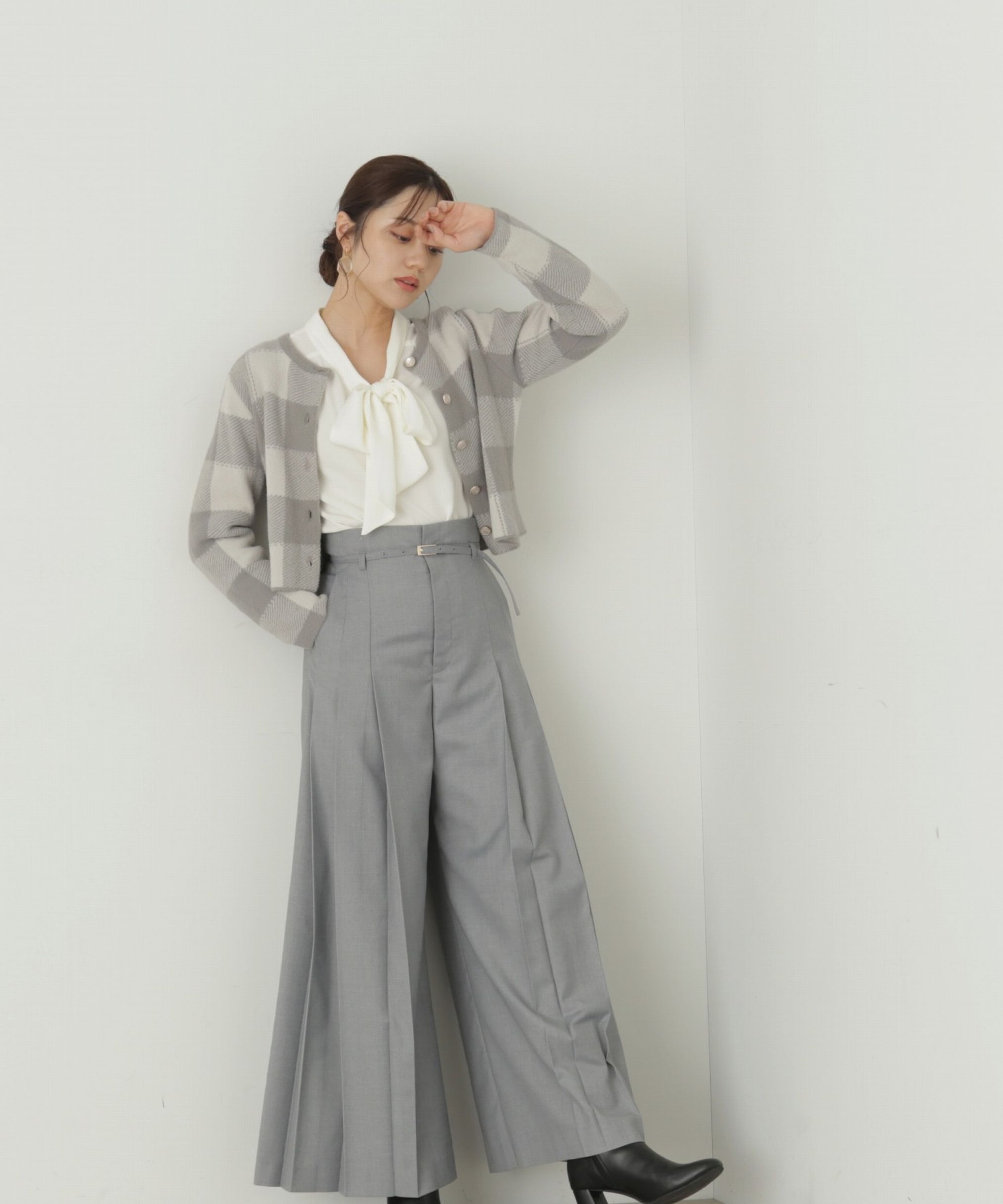 PROPORTION BODY DRESSING「サイドプリーツワイドパンツ」|その他|