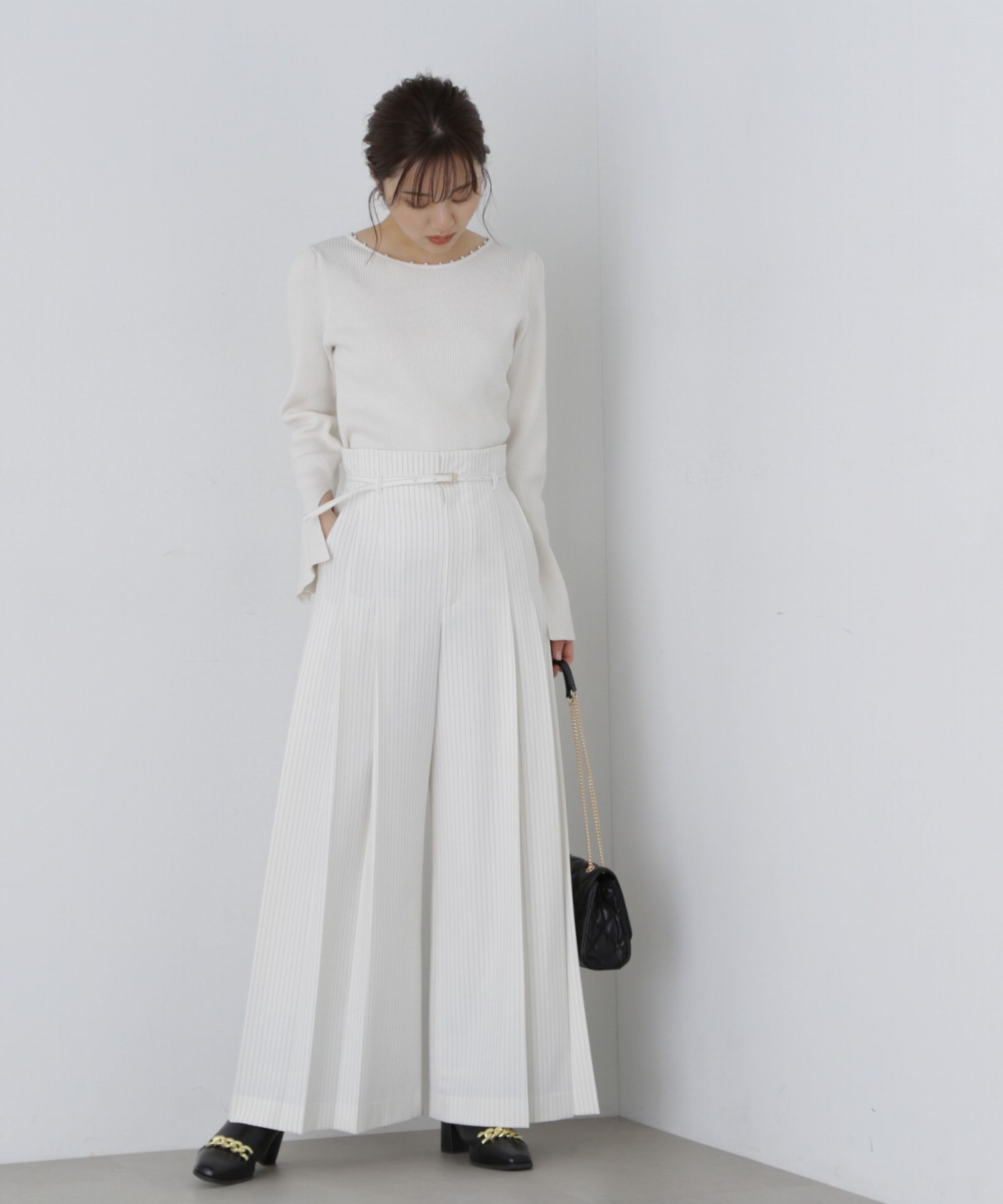 PROPORTION BODY DRESSING「サイドプリーツワイドパンツ」|その他|